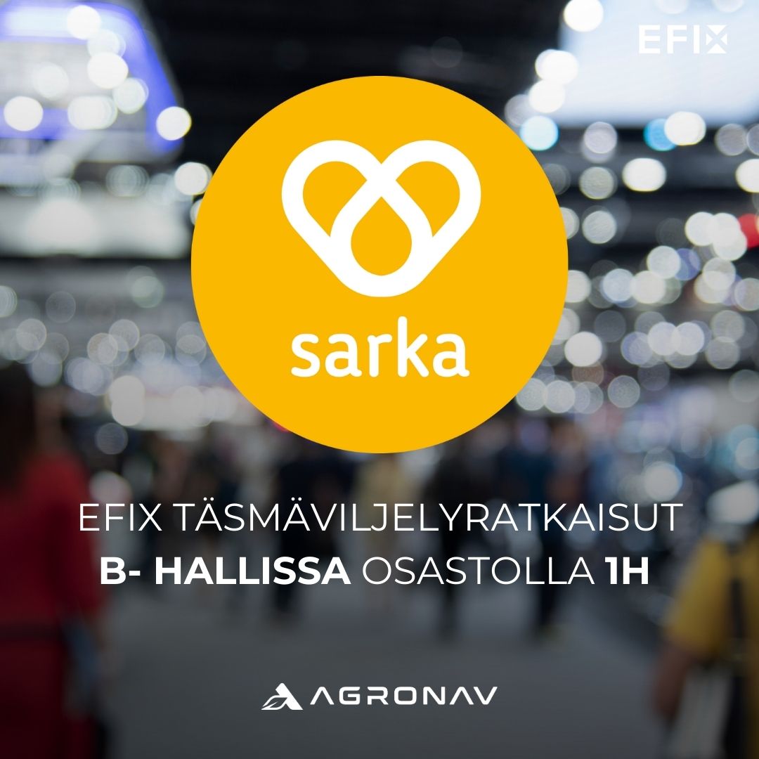 Osallistumme Sarkamessuille 2025, löydät meidät osastolta 1H B-Hallista.
Uutuus: eSteer 20 MAX automaattiohjaus
Messuilla esittelemme ensimmäistä kertaa uuden eSteer 20 MAX automaattiohjauksen. Tämä uuden sukupolven järjestelmä asettaa uudet standardit jälkiasennettavien automaattiohjausjärjestelmien markkinoille. Tule tutustumaan ja näkemään, miten eSteer 20 MAX soveltuisi sinun yrityksellesi.
Tervetuloa tutustumaan tuotteisiin osastollemme, mietitään yhdessä paras ratkaisu juuri sinun yrityksesi tarpeisiin! Nähdään messuilla!
#agronav #efix #automaattiohjaus #täsmäviljely #maatalous