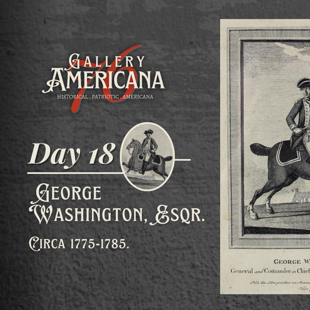 Twenty in 20
SWIPE ➡️
Day 18
George Washington
Engraving. 1775-1785.
Frame: 11 ¾” x 9” ; Sight: 10 ¼” x 7 3/8”
The popularity and significance of George Washington's image in American history cannot be overstated. Not only was he the first president of the United States, but his leadership and military prowess during the American Revolution helped shape the nation's identity. It's no wonder that Alexander Campbell's engraved portrait of Washington remains so highly regarded today.
One interesting aspect of Campbell's portrait is its use of military dress. This was a deliberate choice on Campbell's part, as it emphasized Washington's role as a military leader during the Revolution. Additionally, the use of engraving as a medium allowed for the portrait to be reproduced on a large scale, making it accessible to a wider audience.
It's also worth noting that the widespread reproduction of Campbell's portrait speaks to the enduring popularity of Washington's image. It remains a powerful symbol of Washington's legacy and a testament to the enduring power of art to capture history.
#twentyin20 #20in20 #historical #americana #antiques #18thcenturyportrait #18thcentury #engravings #prints #collecting #art #artwork #georgewashington #washington #virginia #stippleengraving #18thcentury #18thcenturyart #mountvernon #AmericanHistory #americanrevolution #RevolutionaryWar #Presidents #AlexanderCampbell #MilitaryLeadership #armygeneral #history #americanhistoryart #gallery76americana
@thecontentcornernebraska