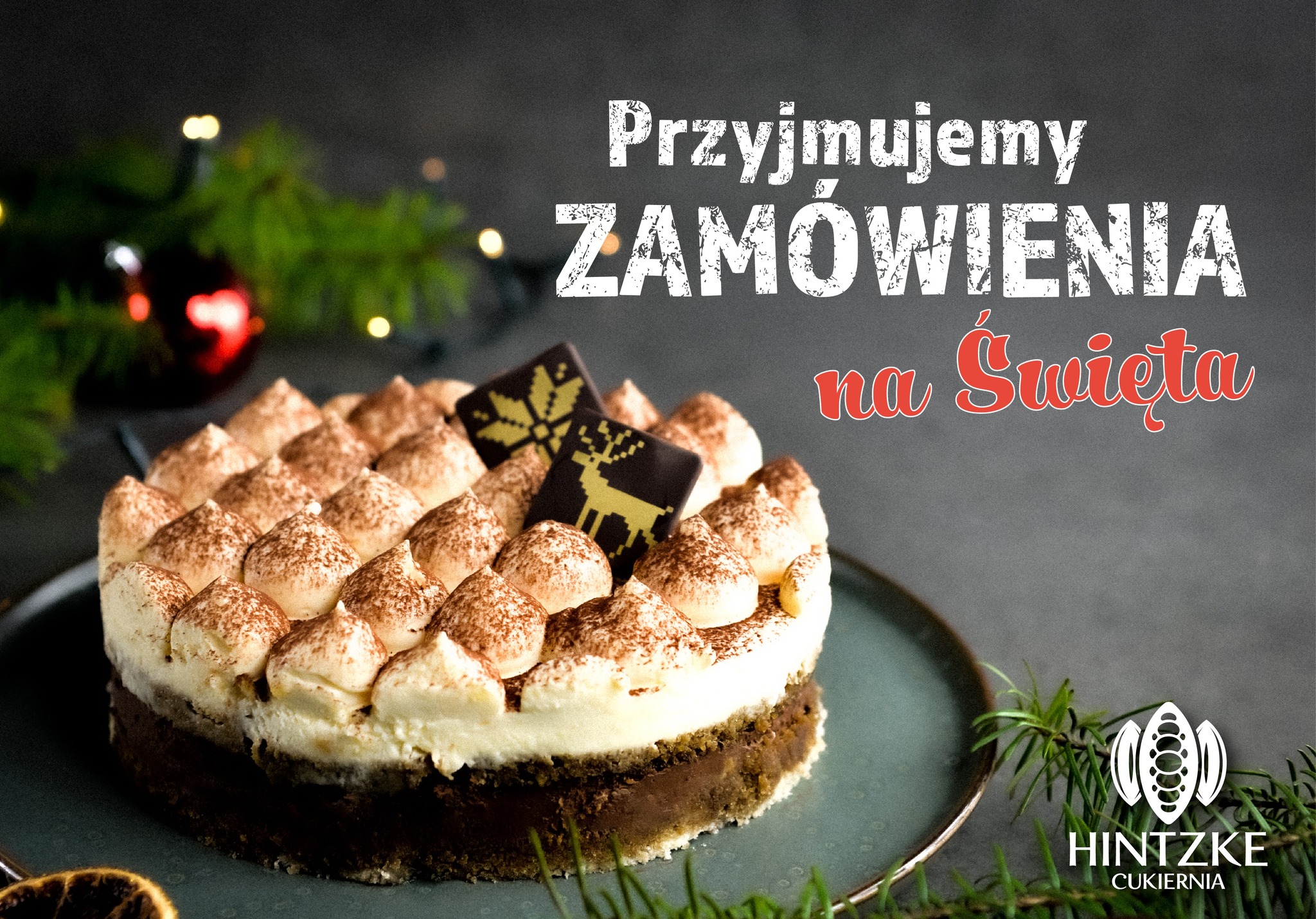 🎅🎁🎄 Jeszcze tylko do poniedziałku przyjmujemy zamówienia na Święta. Zapraszamy do składania zamówień w naszych cukierniach i na www.sklep.cukierniahintzke.pl 😊