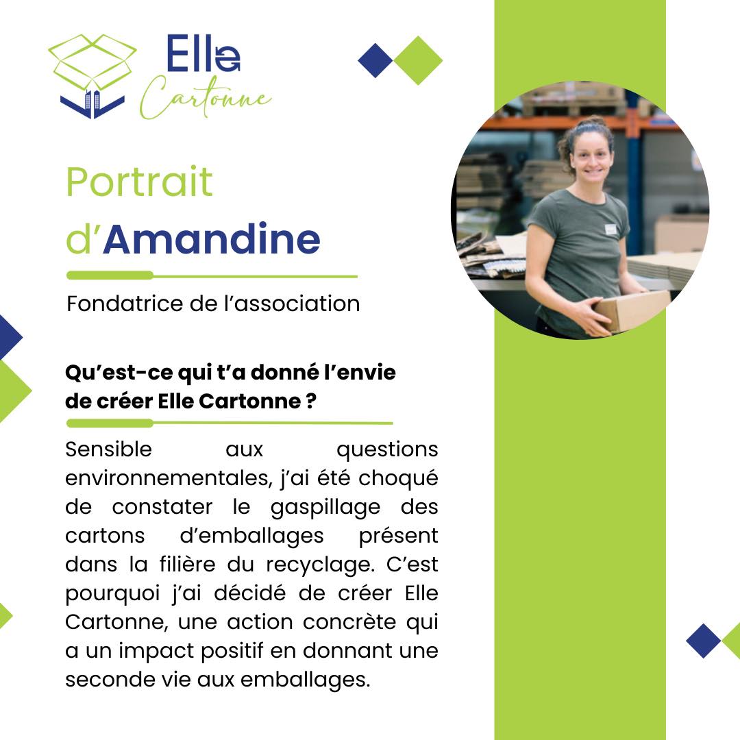 📦✨ Derrière chaque carton réemployé, il y a une femme inspirante ! ✨
Aujourd'hui, on vous présente Amandine, la fondatrice d'Elle Cartonne 🌍
Avec une énergie débordante et une détermination sans faille, Amandine a créé Elle Cartonne pour réduire le gaspillage des ressources planétaires, soutenir l'économie circulaire ♻️ et l’insertion professionnelle des femmes.
Rejoignez-nous dans cette aventure engagée et découvrez comment, ensemble, nous pouvons faire la différence ! 💪
#ess #reemploi #ellecartonne #carton