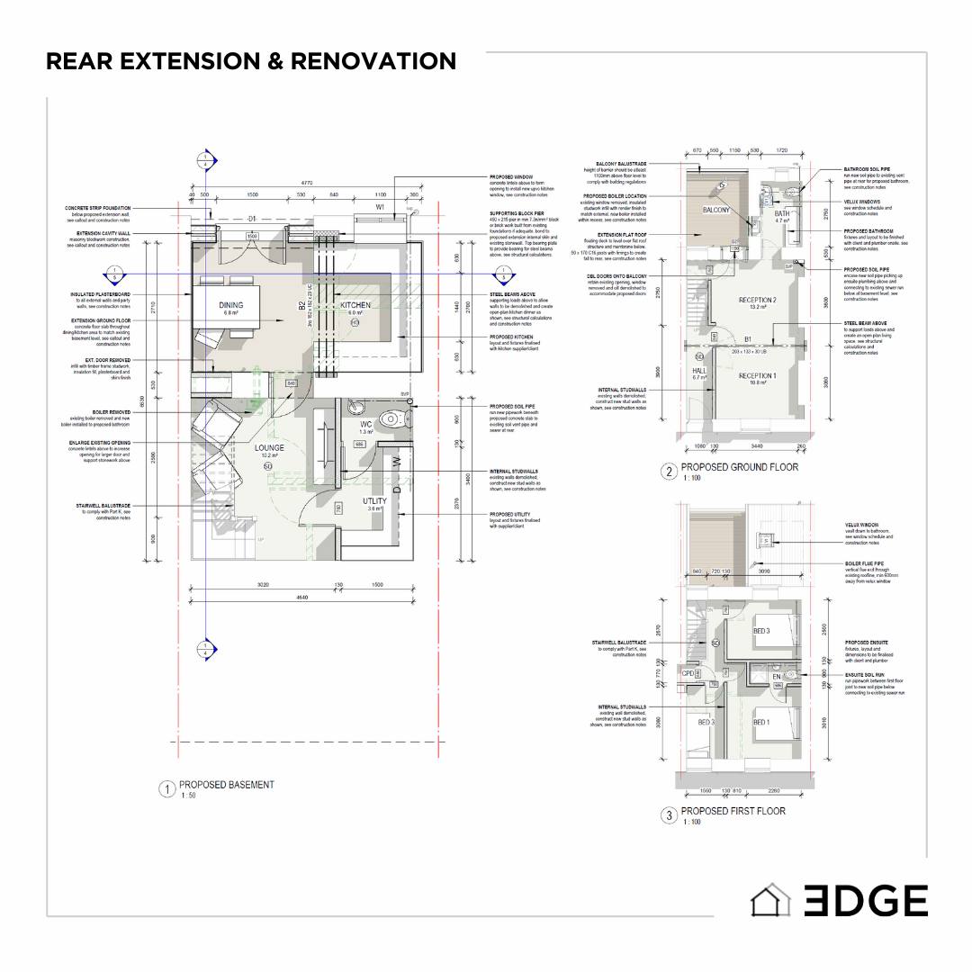 ✨ Thrilled to announce that another one of our projects has received planning approval, including a rear extension with a balcony and a full renovation! 🏠
With Phase 1 now complete, the next stage is to produce the Phase 2 drawings: detailing building and construction regulations.✅
Check out a few snippets from the drawings and stay tuned for more updates as the project gets underway on site! 👷♂️
@derenovations
#extensions #renovation #moderndesign #interiordesign #remodel #transformation #moderndesign #architecture #architecturedesign #planning #planningpermission #homeimprovement #buildingcontrol #balcony #kitchen #kitchenrenovation #openplanliving #southwales #building #project #design