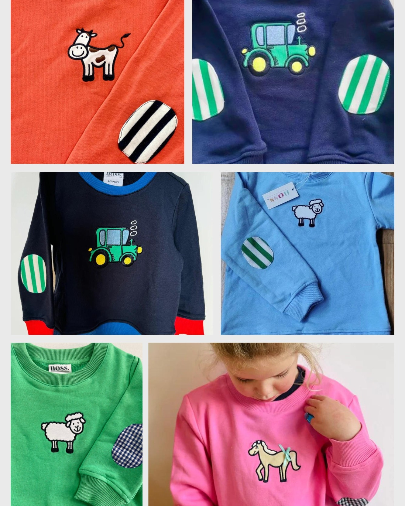 Got Kiddies?
These cotton sweaters are perfect for spring/summer
Great quality cotton and generous sizes they will bring your children joy - farm themed
#farmlife #countrykids #tractorlove #lovesheepšā„ļø #cows #ponylove