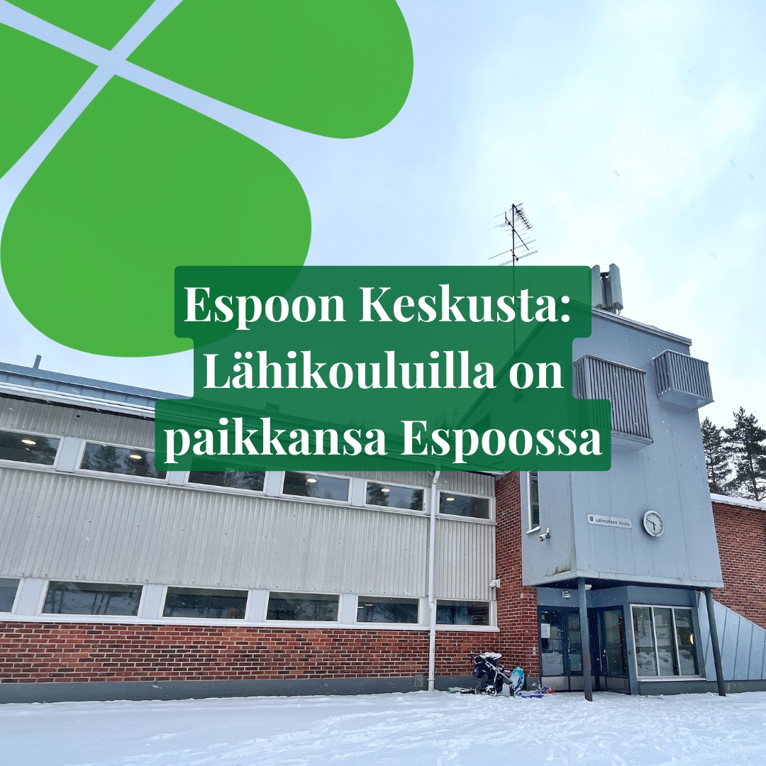 Espoon Keskusta: Lähikouluilla on paikkansa Espoossa
Lahnuksen koulun säilyttäminen osana Espoon kouluverkostoa on tärkeää paitsi alueen asukkaille myös koko kaupungin tulevaisuuden kannalta. Espoon Keskusta puolustaa Lahnuksen koulun säilyttämistä ja vaatii, että Espoon kaupunginhallitus päättää turvata koulun jatkon.
Pienessä lähikoulussa voidaan rakentaa vahvaa yhteisöllisyyttä, pitää ryhmäkoot pieninä ja huomioida yksittäisten oppilaiden tarpeet, sekä ennen kaikkea puuttua kiusaamiseen aivan eri tavalla kuin isoissa yksiköissä. Tällainen yhteisöllisyys on korvaamaton osa lasten kasvua ja kehitystä. Onkin erittäin surullista huomata miten tällainen täysin toimiva kouluympäristö halutaan lakkauttaa.
Vuosittain Espoossa kamppaillaan tiukan investointikaton kanssa, joka vaikuttaa koulujen ja päiväkotien rakentamiseen. On kuitenkin olennaista ymmärtää, että jatkuvasti kasvavassa kaupungissa koulupaikkojen tarve ei ole vähenemässä, eikä yhdenkään toimivan koulun lakkauttaminen ole millään mittarilla aidosti kestävä ratkaisu.
Pohjois- ja Keski-Espoon yleiskaavassa ja Espoon yleiskaava 2060 -luonnoksessa Lahnuksen alue on merkitty kasvavaksi pientaloalueeksi. Pientalovaltaiset alueet ovat Espoon lapsirikkaimpia alueita ja vähäisetkin lähipalvelut, kuten oma lähikoulu, ovat olennaisia koko kaupunginosan luonteelle.
On tärkeää, että Espoossa panostetaan koulutukseen ja varmistetaan, että jokaisella alueella on mahdollisuus saada laadukasta opetusta lähellä kotiaan. Lahnuksen koulun säilyttäminen olisi askel oikeaan suuntaan kohti inhimillisen kokoisia oppimisympäristöjä ja vahvempaa yhteisöllisyyttä Espoossa.
Keskustan Espoon valtuustoryhmä
Sara Saramäki, valtuutettu
Tommi Halkosaari, valtuutettu
#Lahnus #lähikoulu
