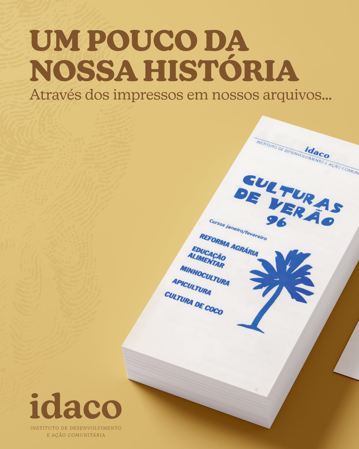 📚✨Desde o início, o Idaco atua para impulsionar o desenvolvimento local e fortalecer as comunidades, respeitando suas realidades.
Nossas cartilhas e materiais impressos foram essenciais para a continuidade e manutenção das iniciativas, assegurando que o saber e as práticas aplicadas continuassem acessíveis e transformando as realidades.
#desenvolvimentolocal #transformaçãosocial