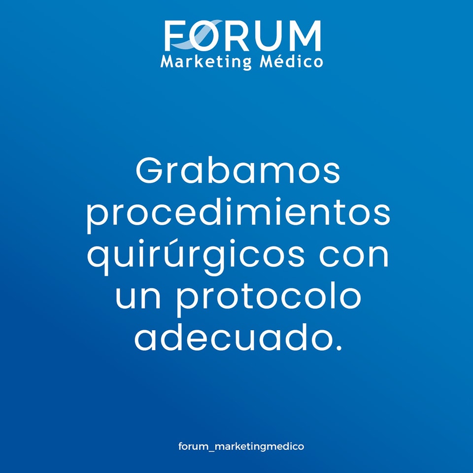📽️Grabamos cirugías y procedimientos médicos. También realizamos video profesional de testimonios y videos corporativos para Hospitales y Centros Médicos.