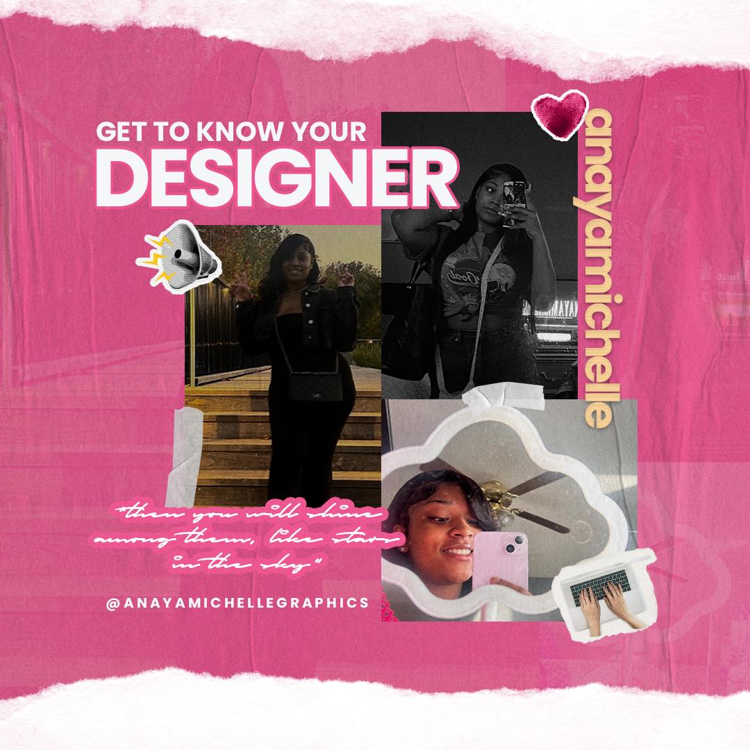 Heyyyy ✨ My name is Anaya (obviously 🥲), the creative behind Anaya Michelle Graphics!
Here’s a few things about me:
* Born and raised in Memphis, TN Ⓜ️
* Obsessed with praise and worship, good food, and deep conversations ✝️💕 … oh, and I’m a certified lover girl 😘
* I’ve been an entrepreneur for 4 years (since 2020) 💻
* Proud owner of two businesses dedicated to making life and business better through creative services ✨
Manifesting that you’ll be seeing more of me and my art on your timeline real soon 🤝🏽🥲
Click the link in my bio to check out my new website—let us know what you think! 💕
www.anayamichelle.com ✨