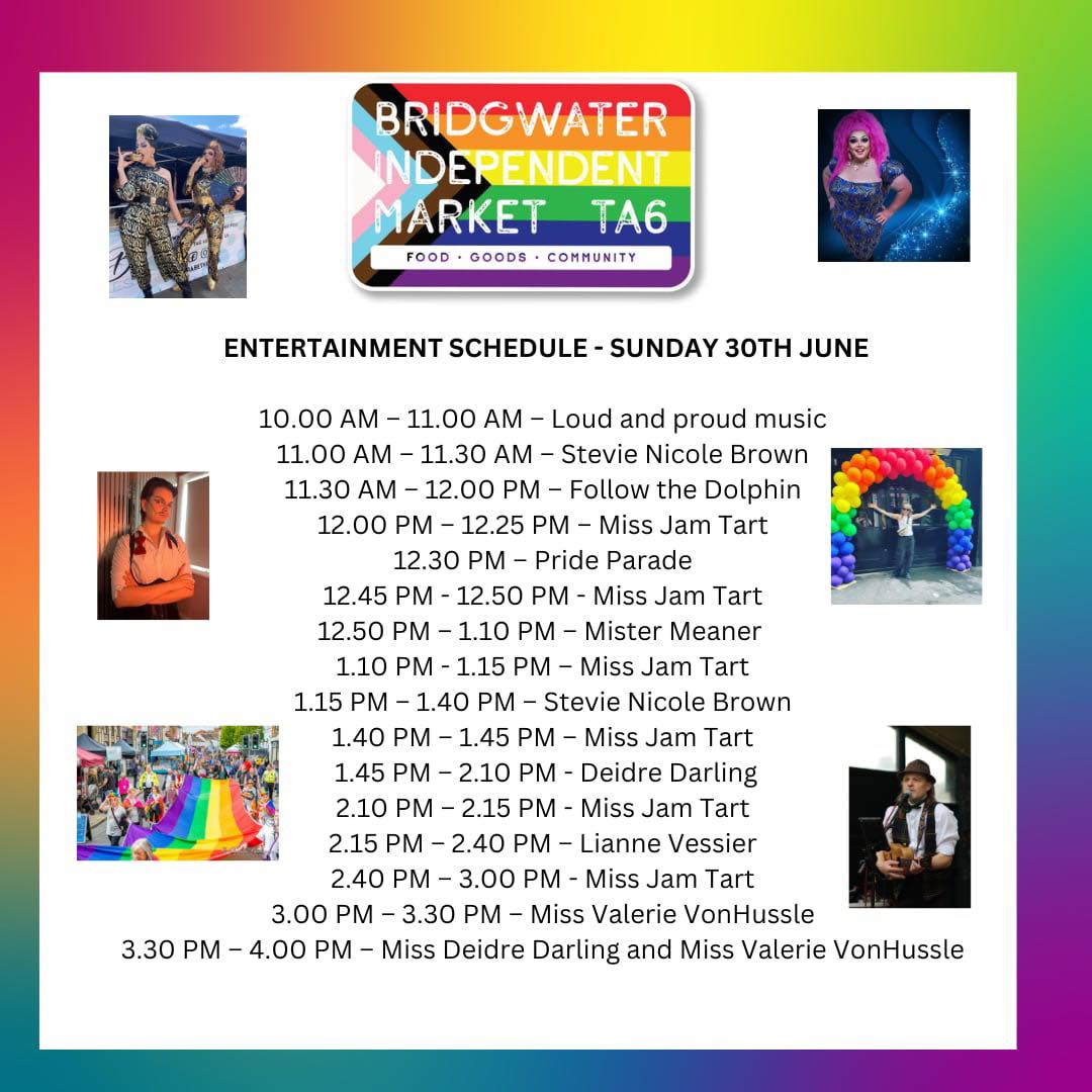 🌈 Exciting news! Tickets for our Pride Parade on Sunday (30 June) have officially sold out! 🎉 Thank you for the incredible support! Even if you didn't manage to get a ticket, don't worry—there's still so much to enjoy.
Come and cheer from the sidelines, revel in the vibrant entertainment, and explore the shopping opportunities.
🎟️ Important: For those who've booked, please remember to collect your wristband from the info desk outside of The Cornhill. Check your Eventbrite messages for all the details.
Let’s make this an unforgettable celebration of love, diversity, and community spirit! See you there! 💖🏳️🌈