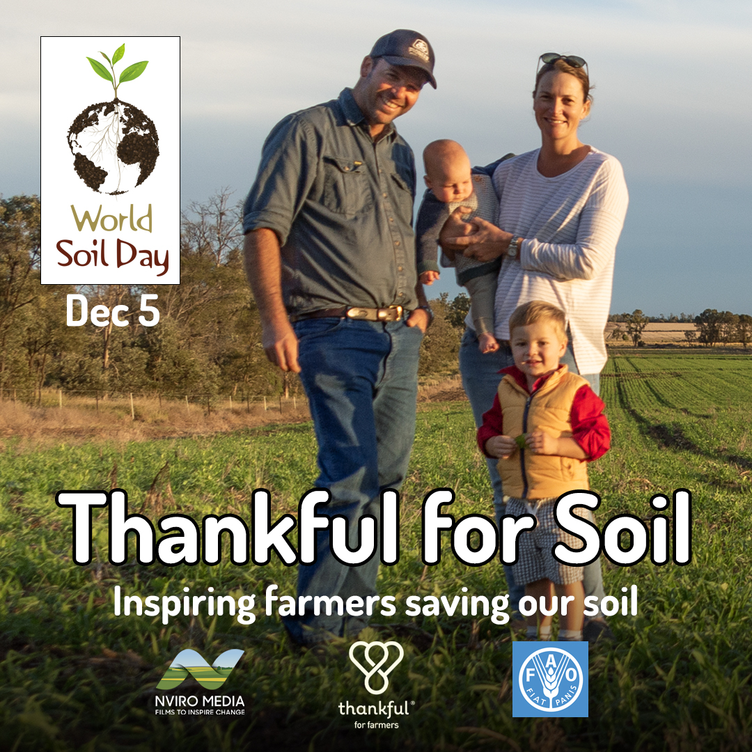 Thank you to everyone who joined us on World Soil Day for the launch of Thankful for Soil. We really hope you enjoyed the film and the Q&A session.
And a big thank you to our guest farmers - Matthew Evans @fat_pig_farm , Sam Trethewey @tas_ag_co , Dave Woods and Graham Finlayson @bokhara.plains ,
the team at Nviro Media @nviromedia Suzannah Cowley @suzcowley & Nigel Cristensen and last but definitely not least, the inspiring founder and CEO of Thankful4Farmers, Kim McDonnell @kim.thankful
Now its over to you to spread the word and inspire others to join the movement for healthier soils and a more sustainable future.
Screening kits are available on our website - link in bio
We will also be sharing a recording of the screening, including the Q&A session with everyone who registered for the event.
#thankful4farmers #thankful #Farmers #Australianfarmers #Farming #Organic #Farm #Farmtoplate #australia #foodsecurity #sustainableagriculture #ausfreshproduce #australianag #netzero #climatechange #aussiefarmers