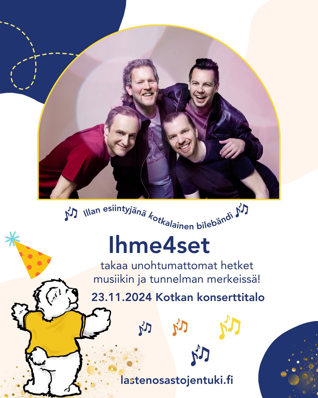 🎉 30-vuotisjuhla kutsuu – oletko mukana? 🎉
Yhdistyksemme täyttää pyöreät 30 vuotta, ja haluamme juhlia sitä kanssasi! Illan aikana herkutellaan buffetillallisella ja tanssitaan kotkalaisen bilebändin tahdissa. 🎤🍴
Illalliskortin ostamalla tuet toimintaamme ja varmistat paikkasi vuoden juhlatapahtumassa! 💫 Käy ostamassa lippusi lippusi osoitteesta www.lastenosastojentuki.fi
📅 Päivä: 23.11.2024
📍 Paikka: Kotkan konserttitalo
Tule viettämään ilta hyvän asian puolesta ja tekemään tästä ikimuistoinen juhla! 🥂
#30v #juhlat #yhdessäenemmän