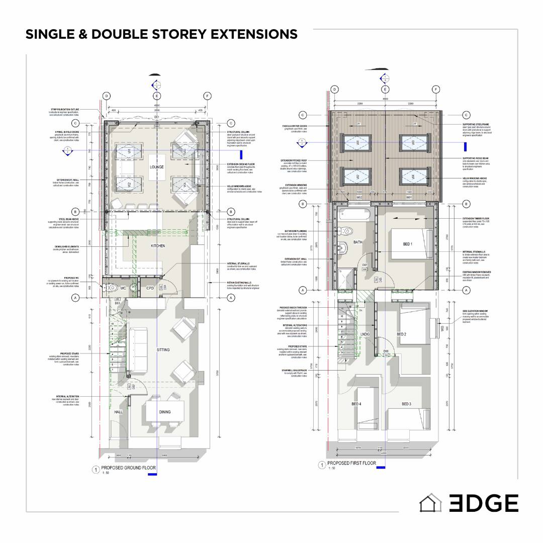 ✨Exciting project update✨🏠
Following the great news that we received planning approval for this fantastic project featuring both a single and double storey extension, I was excited to get underway with the next stage.
With Phase 1 successfully completed✅, I got underway with Phase 2: creating detailed construction and regulation drawings to obtain Building Control approval ready for works to commence on site!👷♂️
Look forward to seeing the build begin on this one and if you're looking to transform your property get in touch to see how I can help! Or visit www.3dgearchitecture.com for more information.
#extensions #renovation #moderndesign #interiordesign #remodel #transformation #moderndesign #architecture #architecturedesign #planning #planningpermission #homeimprovement #buildingcontrol #balcony #kitchen #kitchenrenovation #openplanliving #southwales #building #project #design