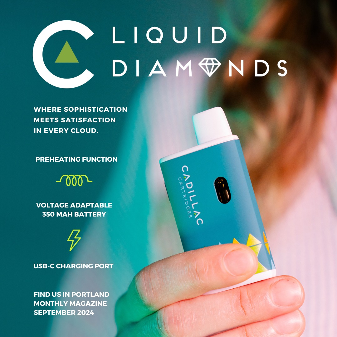 Catch us in the September edition of Portland Monthly Magazine and discover our new Liquid Diamonds Disposable Vape Pens! https://bit.ly/3Tsbq0Z
#cadillac #cartridges #thca #diamonds #disposable #vape #mainegrown #mainecannabis #cannabisdiscovery #relaxwithcannabis #mainecannabiscommuity #nfs