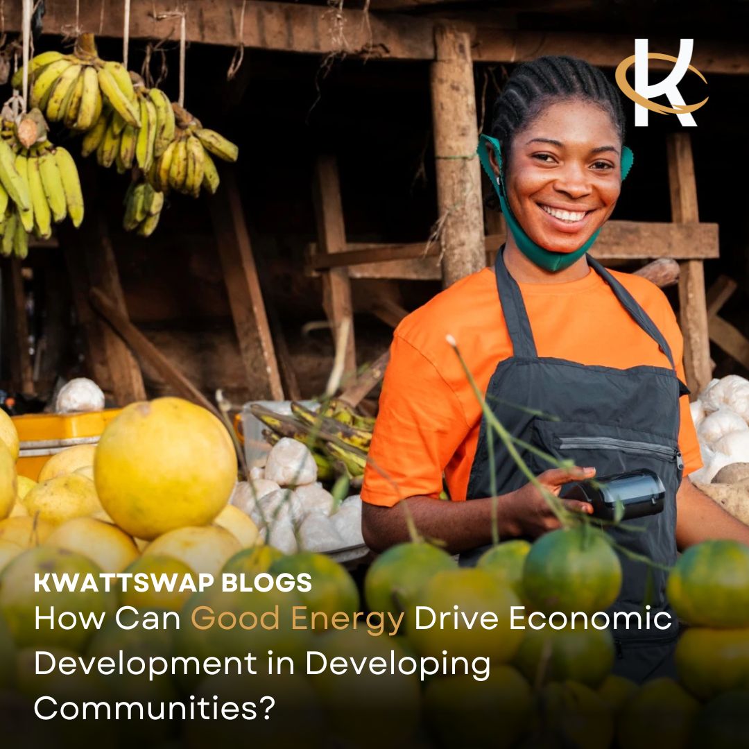 How Can Good Energy Drive Economic Development in Developing Communities?
Imagine a world where the untapped potential of developing communities is transformed into thriving economies powered by good energy. By leveraging renewable energy sources like solar and wind, these communities are not only lighting homes but igniting economies, transforming social structures, and creating a sustainable path to prosperity. Good energy is more than just clean power—it’s a catalyst for economic development and social transformation.
In this blog, we’ll explore Good Energy Can Drive Economic Development in Developing Communities
https://www.kwattswap.org/post/how-can-good-energy-drive-economic-development-in-developing-communities
.
.
.
#economicdevelopment #community #inspire #transform #solarenergy #donations #goodenergy #changinglives #kwattswap #lightup #support #blog #blogging