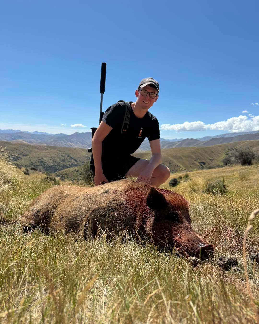 Was a pleasure to hunt with you Harry, excellent accuracy and shot placement.#naturalbornkillers #outdoors #meathunter #freerangemeat #hunting #southislandhuntingnz #southislandhunting #Hunter #hunt #huntingseason #outdoorslife #nzhunting