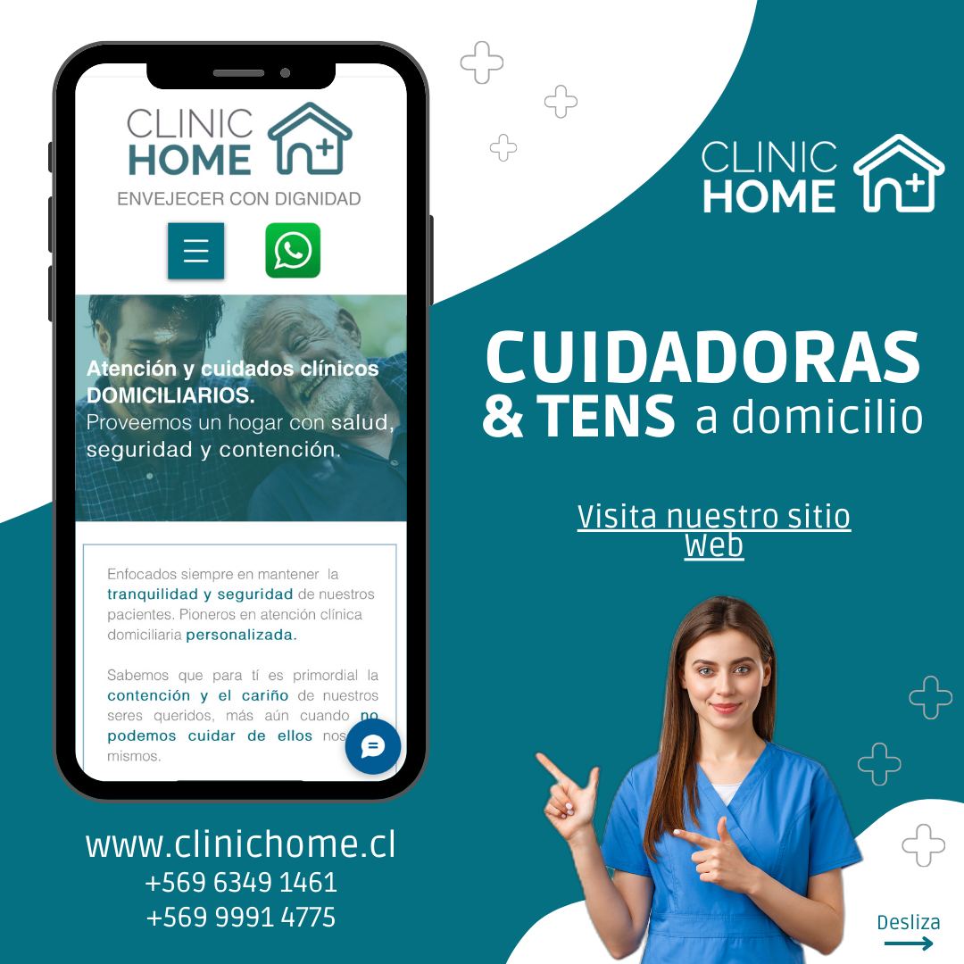 CLINIC HOME CARE, Servicios de atención clínica, cuidados paliativos y hospitalización domiciliaria de pacientes autovalentes, de movilidad reducida y postrados. Asistencia 24 horas, los 7 días de la semana.
Revisa en nuestra web cada uno de los servicios que tenemos disponibles para ti!
Contáctanos para más información.
🌎www.clinichome.cl
📞+569 9991 4775
📩contacto@clinichome.cl
.
.
.
.
.
.
.
.
#cuidadoadomicilio
#cuidadoradeadultosmayores
#adultomayor
#SaludMental
#TerceraEdad
#bienestar
#Santiago
#ViñadelMar
#rancagua
#Antofagasta
#laserenacity
#concepcion