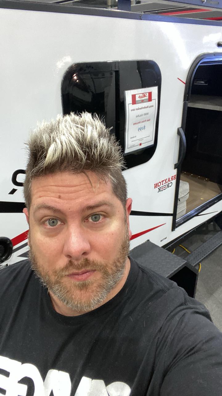 At the boat, sport, and travel show this weekend. A lot of nice campers here.