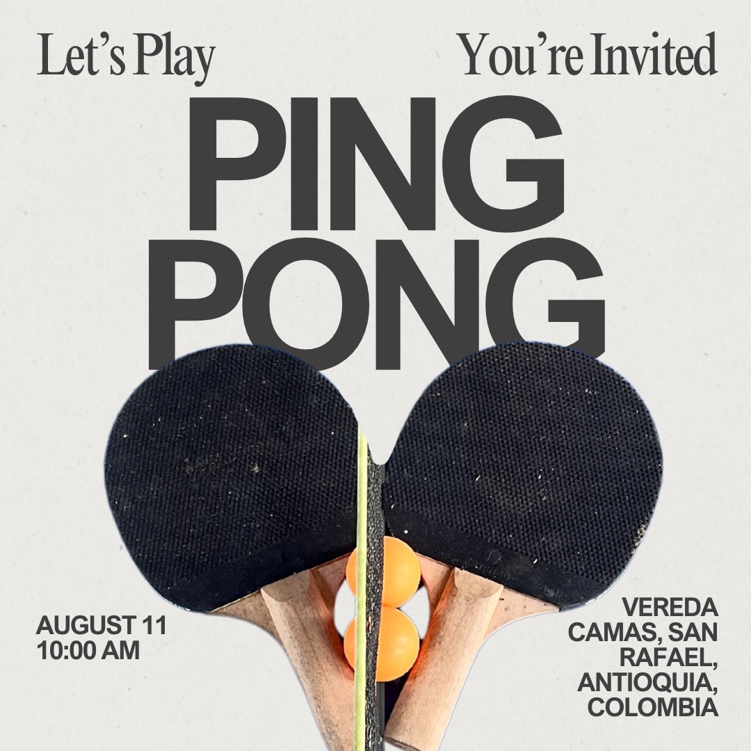 Game on! 🏓
Whether you're up for a friendly match or a serious showdown, our ping pong table is ready for action. Play, laugh, and enjoy some fun competition in the middle of nature. 🌿
Who’s up for a game? 🤩
#ReservaLasCorrientes #Reserva #Hotel #Staycation #Finca #Naturaleza #Antiquioa #medellin #Colombia #DigitalNomad