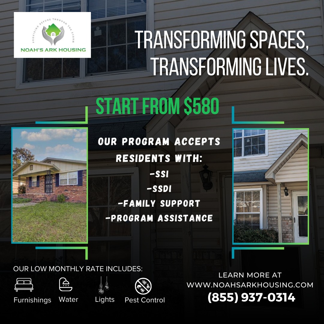 Through transforming spaces into homes, Noah's Ark Housing transforms lives, providing the foundation for individuals to flourish and achieve their goals.
