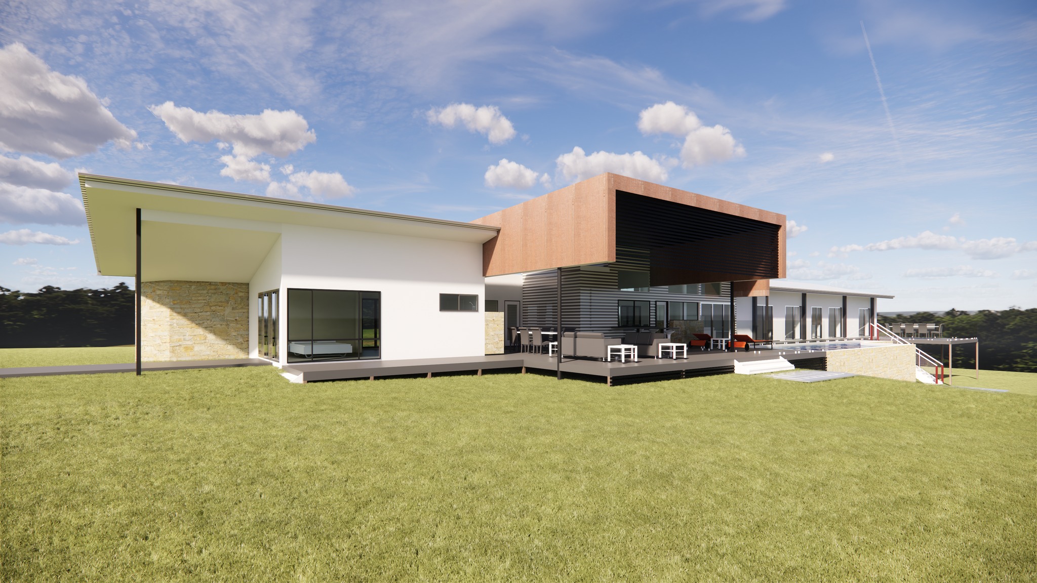 A comfortable rural lifestyle was a key aspect of the client brief for this project.
#customhomes #queenslandhomes #homedesign #cladding #dreamhome #australianarchitecture #brisbanearchitecture #architecture #buildingdesigner #loversofarchitecture #colletdesignstudio