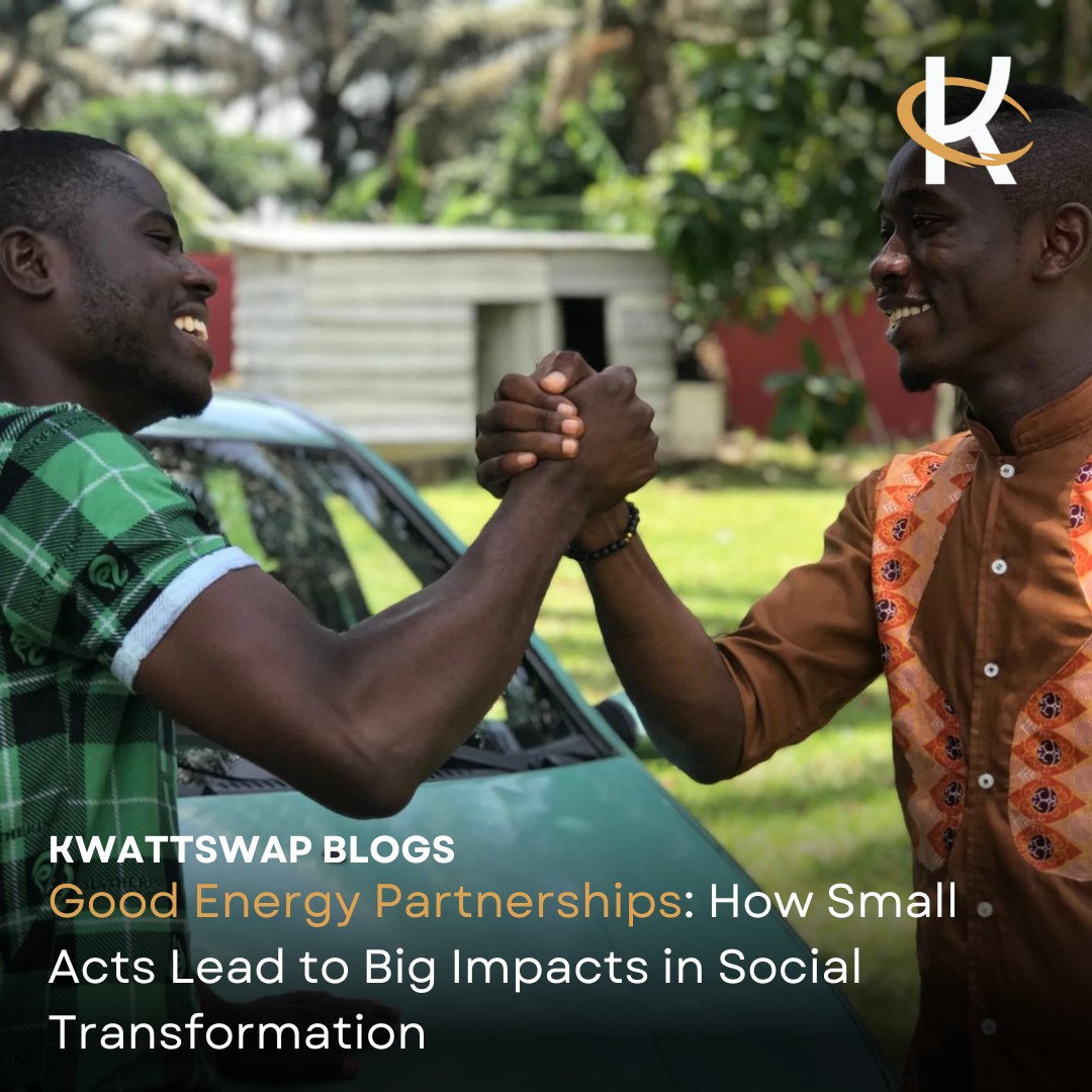 Good Energy Partnerships: How Small Acts Lead to Big Impacts in Social Transformation
When you think about transformative change, it’s easy to picture large organizations, massive projects, or groundbreaking innovations. But what if the real power lies in small, intentional acts and partnerships that bring together people, communities, and organizations to create lasting social impact? In today’s world, the key to transformation doesn’t only lie in grand gestures. It's in how we harness good energy and collaboration to amplify the effect of small actions—resulting in big impacts that ripple through society.
Visit our blog below to learn more about How Small Acts Lead to Big Impacts in Social Transformation
https://www.kwattswap.org/post/good-energy-partnerships-how-small-acts-lead-to-big-impacts-in-social-transformation
#kwattswap #goodenergy #StrongerTogether #goodenergypeople #learning #kwattswap #wellness #blogging #blogs #HealthyLiving
