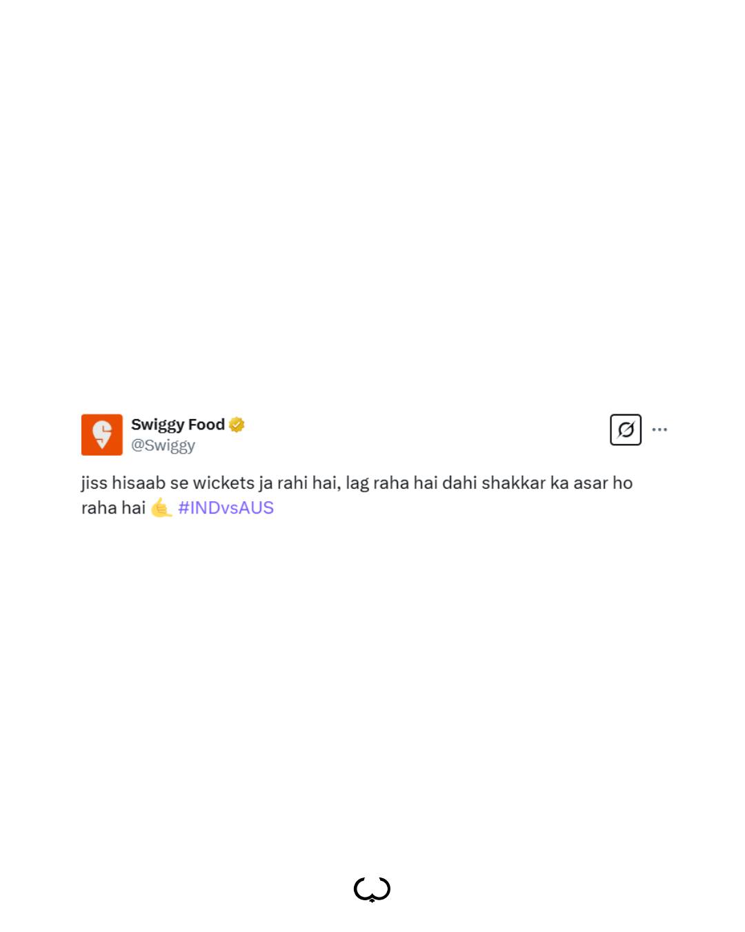 What's happening now? #INDvsAUS