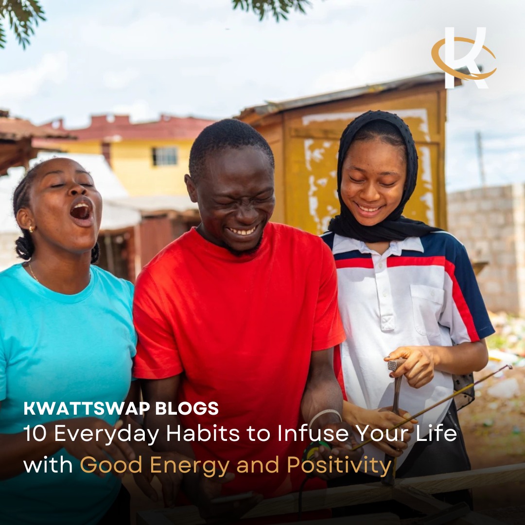 10 Everyday Habits to Infuse Your Life with Good Energy and Positivity
Building a lifestyle centred around positive energy habits is more essential now than ever. Embracing personal good energy habits allows us to align our daily routines with practices that benefit our health and the planet. Simple adjustments in managing physical, emotional, and environmental energy can significantly improve our quality of life and reduce our ecological impact. Here, we dive into easy, impactful energy habits anyone can start today.
In this blog, we’ll explore 10 Everyday Habits to Infuse Your Life with Good Energy and Positivity!
https://www.kwattswap.org/post/10-everyday-habits-to-infuse-your-life-with-good-energy-and-positivity
.
.
#lit #positivity #lightup #inspire #transform #solarenergy #goodhabits #generosity #grateful #changinglives #kwattswap #lightup #support #blog #blogging