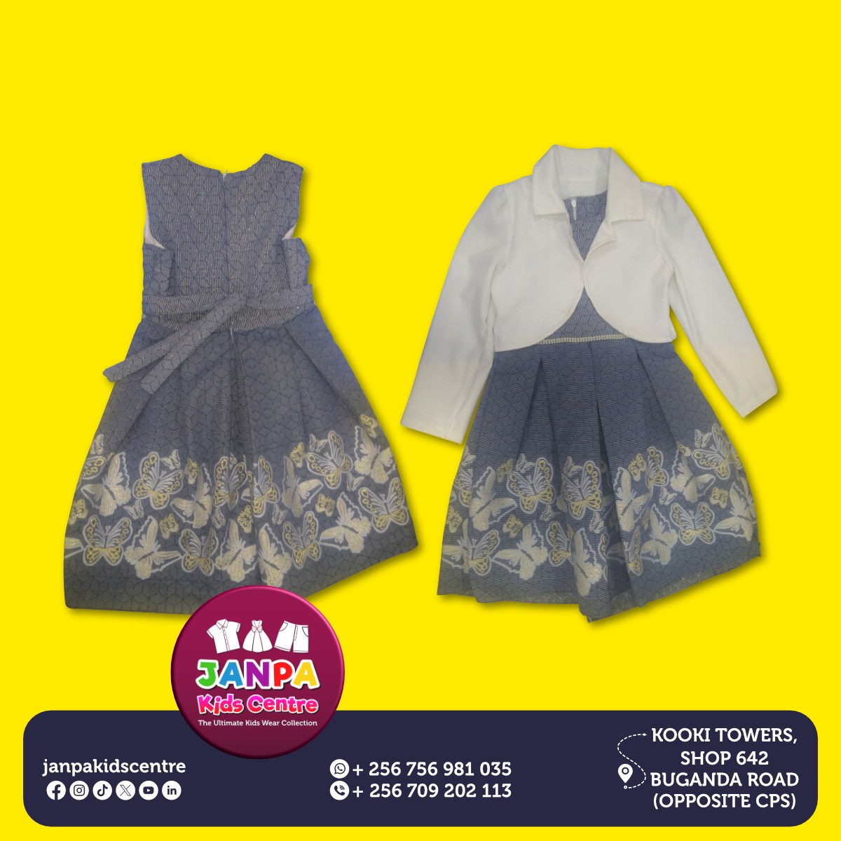 First Class Girls' Dresses For All Ages 👗
For Orders & More Information,
Call / WhatsApp Us On 0756981035 / 0772461216
#janpakidscentre #childrenswear #kidswear #babywear
#ChildrensFashion #overalls #jeans #shirts #shorts #sweaters #dress #kidsfashion #kampala #uganda