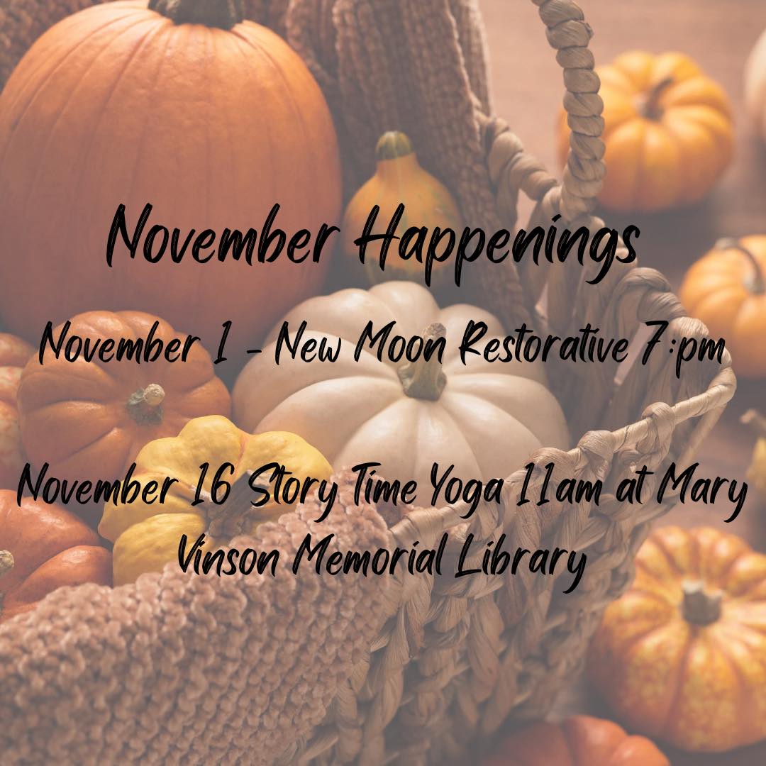 With a heavy heart, I must announce the closing of the studio effective November 15. It is so hard for me to end this chapter in pursuing my dream. I hope you will join us for our remaining classes and events. It’s not too late to join us for tonight’s New Moon Restorative class!
I will continue to offer private sessions and events. If you are interested in a private practice or special event, please reach out!
#comehometoyoursoul #healthybodyhealthymind #comehometoyourself❤️ #healthybodyandmind #healthybody #takeadeepbreath #comehometoyourroots #welcomehome #healthybodyhealthymindhealthysoul #comehometoyourself #healthybodyhappymind #justbreathe #comehometoyourbody #comehometoyourheart