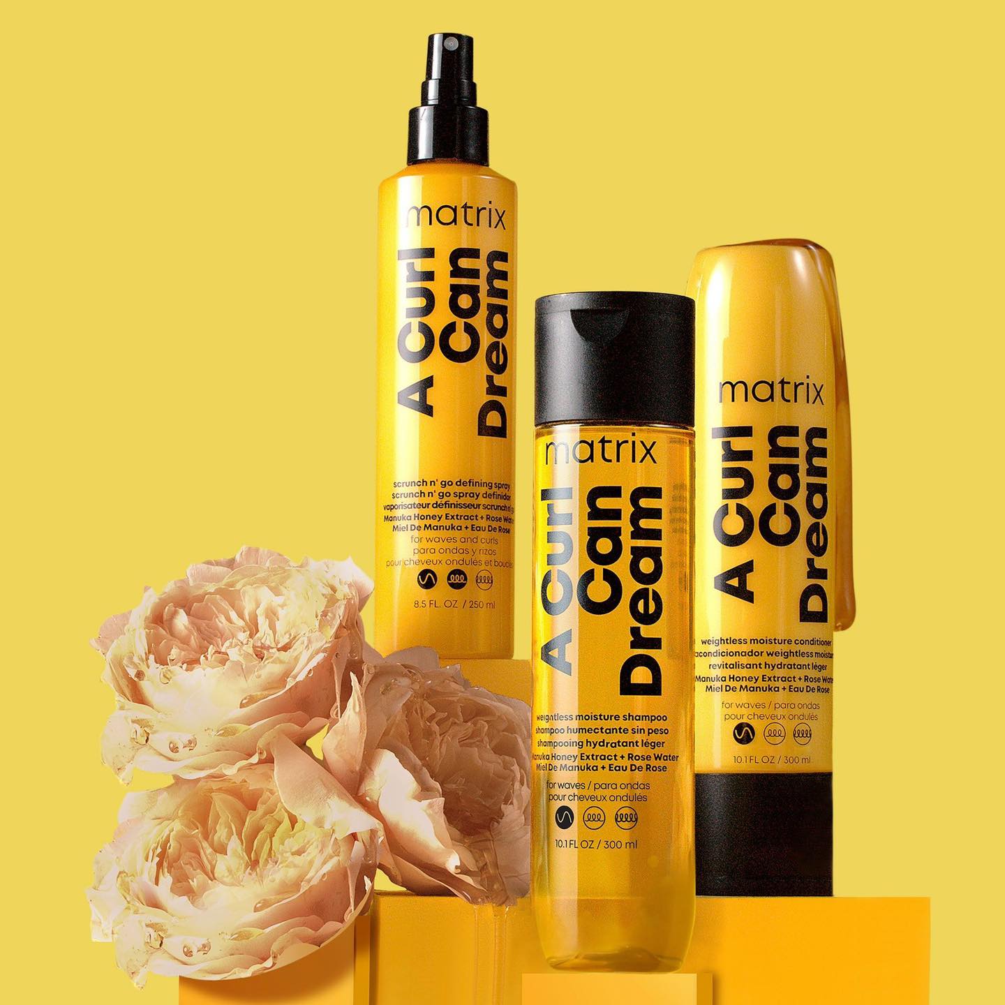 ATTENTION: Calling All Curls, Coils & NOW Waves!
We’re beyond excited to introduce our latest salon obsession…
A Curl Can Dream Wave by Matrix is finally here—and it’s made just for our wavy-haired beauties!
Got waves? We’ve got the perfect care routine.
This line is infused with Manuka Honey Extract + Rose Water to nourish, hydrate, and define—without weighing your hair down.
Say hello to shiny, bouncy, manageable waves!
Here’s what you can expect:
💛 Up to 48 hours of definition
💛 Weightless moisture
💛 No build-up or heaviness
The Dream Team:
🍯 Wave Weightless Shampoo
🍯 Wave Weightless Conditioner
🍯 Wave Scrunch N’ Go Defining Spray
Want your waves to work for you, not against you?
✨ DM us for more info or to book a wave care consultation!
#WavyHair #ACurlCanDream #WavyCurls #HairGoals #ScrunchNGo #MatrixHair #WavesRoutine #HealthyWaves