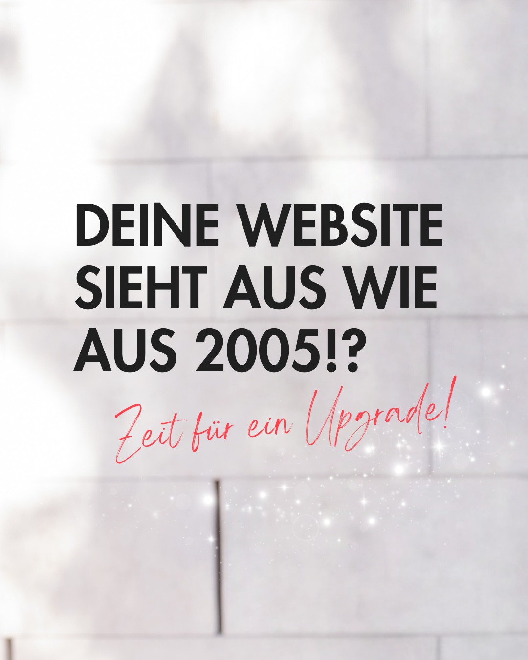 Immer wieder lerne ich fantastische Menschen kennen, die wirklich was drauf haben und ihr Handwerk beherrschen - sei es Fotografie, Physiotherapie, Medizin...
Und weil es mein Handwerk ist und ich zugegebenermaßen auch etwas neugierig bin, sehe ich mir dann auch oft ihre Websites an.
Nicht selten ist es so, dass die Website so gar nicht ihrer Expertise gerecht wird, geschweige denn zeigt, welch fantastischer Mensch dahinter steckt.
👉Nimm mal deine Website kritisch unter die Lupe:
1) Spiegelt sie deine Expertise wider?
2) Zeigt sie dich als Mensch, damit dich potentielle Kunden kennenlernen können?
3) Baut deine Website Vertrauen auf? Das passiert einerseits durch einen professionellen Aufbau und andererseits durch Social Proof - Erfahrungsberichte deiner Kunden, die es neuen Kunden einfacher machen, Vertrauen zu fassen.
Wenn deine Prüfung ergibt, dass du deine Website upgraden solltest, dann sei für 0€ dabei bei meinem Website Planungsworkshop via Zoom.✨
Ich zeige dir, wie du klare Ziele setzt, eine starke Struktur schaffst und die besten Tools einsetzt.
💬 Kommentiere „Web“, um alle Details und den Anmeldelink zu erhalten!
BUSINESSAUFBAU
WEBDESIGN
WEBSITE
KUNDENGEWINNUNG
ONLINEBUSINESS
#frauenimbusiness #websiteselbsterstellen #onlinekundengewinnen #onlinegeldverdienen #frauennetzwerk #webdesignchallenge #businessstarter #firmagründen #selbständig #worksmarternotharder