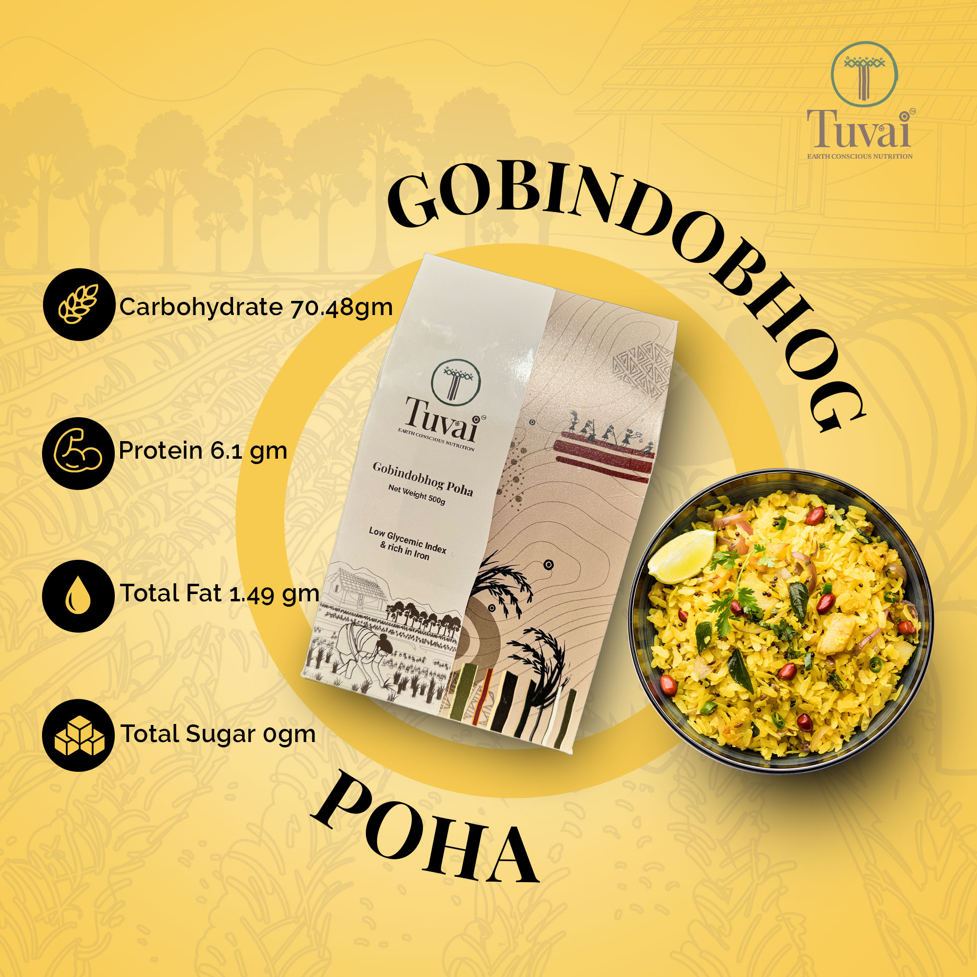 Start your day right with @tuvainature Gobindobhog Rice Poha! It’s a delicious blend of tradition and health, packed with protein for muscle health, fibre for digestion, and essential nutrients for overall well-being. Customize with your favourite toppings and enjoy with chai for a wholesome breakfast.
Shop our premium natural products at www.tuvainature.com
-
-
#tuvainature #organicproduct #jharkhandpride #redricepoha #organicgoodness #farmerslife #indianfarmers #Organicgoodness #Healthystar #Poha #Gobindobhogricepoha #sustainbleagriculture #traditionalfarmingpractices #organicfarmers #organicfarming #amritkrishi