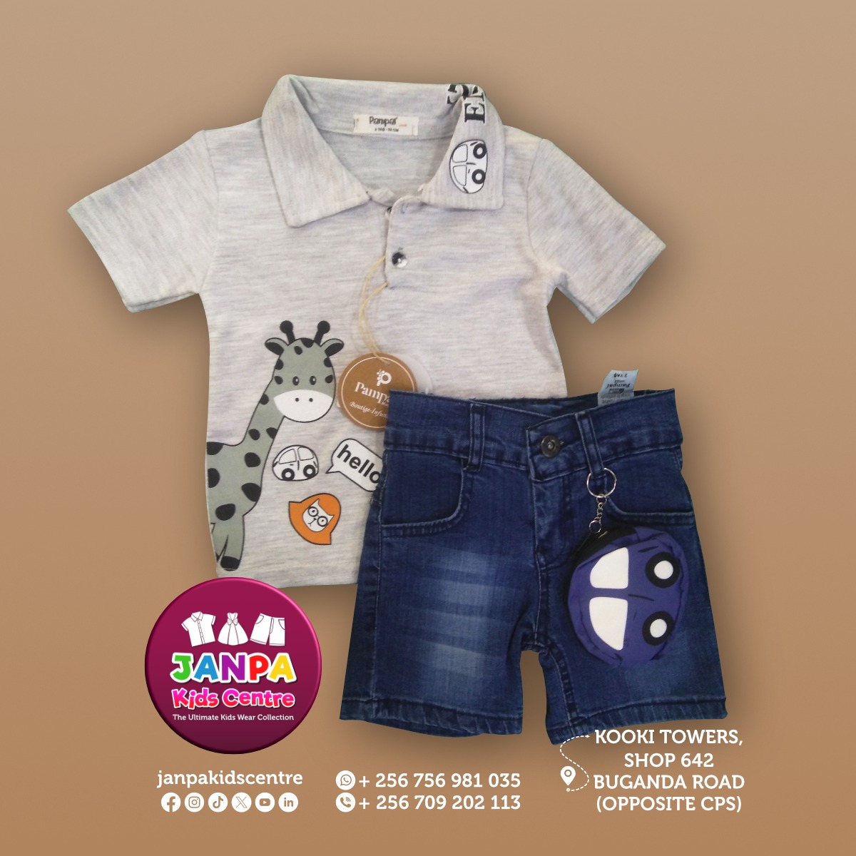 Style, Comfort, Adorable and Quality for Your Little Ones, Be It T-Shirts, Shirts, Shorts, Jeans, Trousers, Dresses, Party Dresses, Tops, Leggings & All Children’s Wear, Shop First-Class Clothing For Your Boys and Girls Today At JANPA Kids Centre!
For Orders & More Information,
Call / WhatsApp Us On 0756981035 / 0772461216
#JanpaKidsCentre #KidsStyle #KidsFashion #ShopForKids #TrendyKidsWear #ComfortAndStyle #KidsFashionGoals #ChildrensWear #KidsWear #Babywear #ChildrensFashion #Overalls #Jeans #Leggings #Trousers #Shirts #Shorts #Sweaters #Dresses #Kampala #Uganda