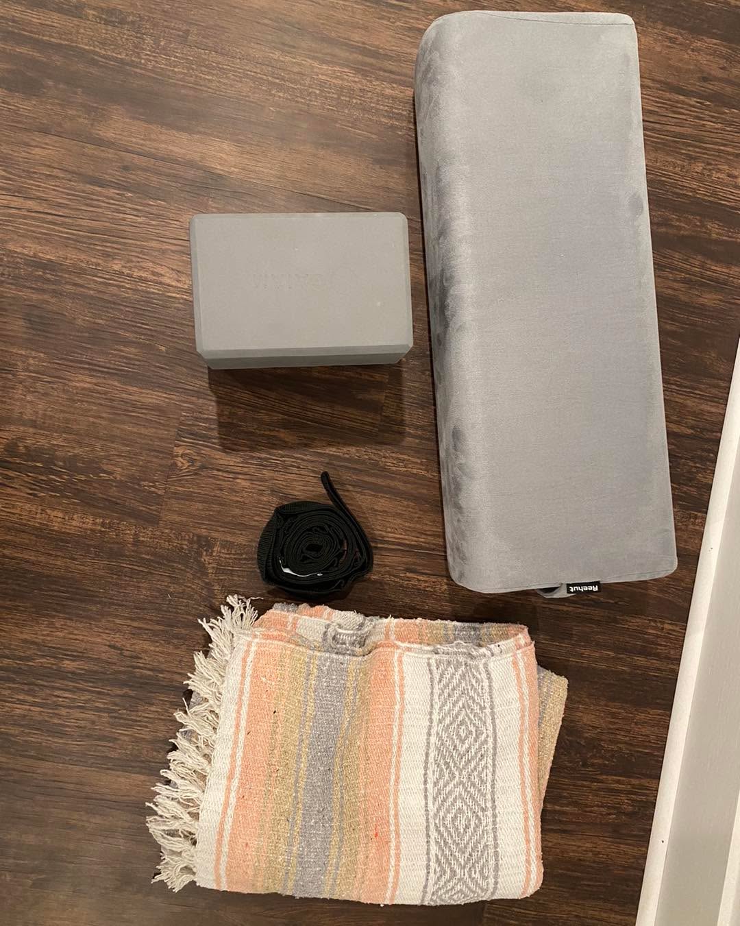 While I will continue to work with private clients and host events, workshops and maybe even a retreat or two, I have far more gear than I need. If you are interested in bolsters, blocks, straps, or blankets at a good price, these are examples of what I have. 6 bolsters, 6 blankets, 3 pairs of blocks and four straps remain. Let me know!