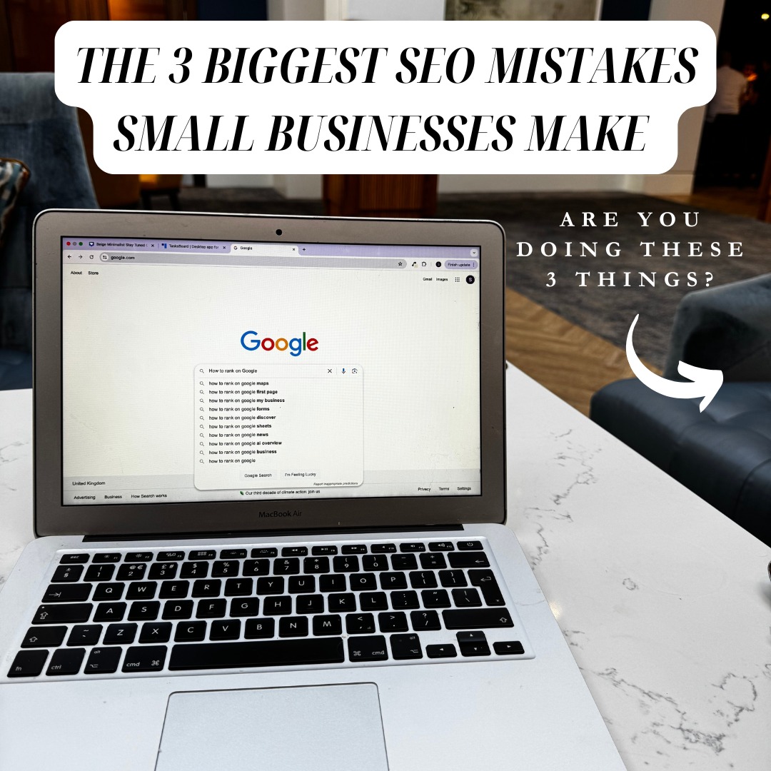 🔹 The 3 Biggest SEO Mistakes Small Businesses Make 🔹
❌ Ignoring Google Business Profile
❌ Not using local keywords
❌ A slow-loadin#kentbusiness
Want to fix these issues and climb the rankings? Let’s have a chat! 💬 #SEOMuse #LocalSEO #KentBusiness