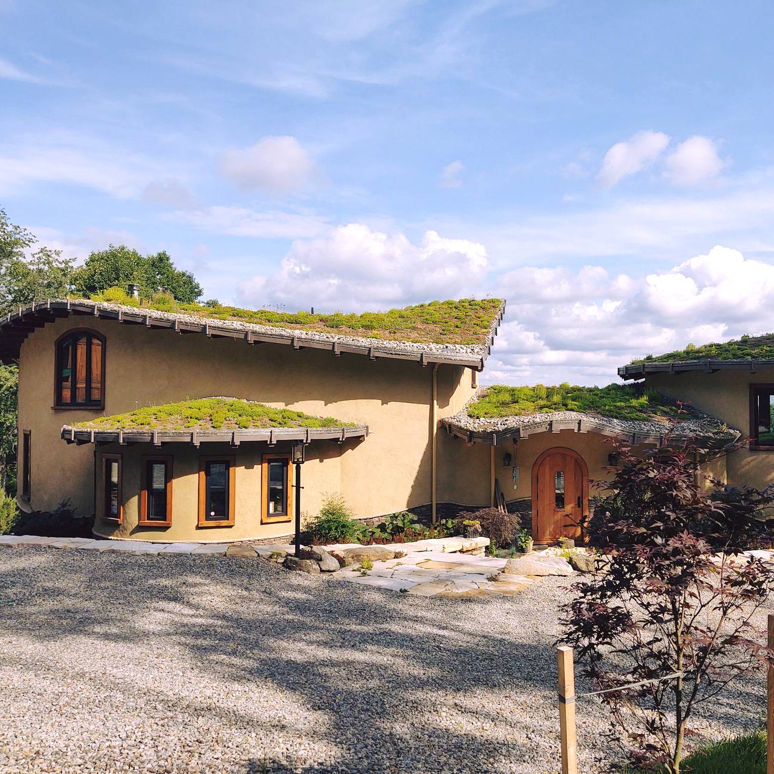 Here are some of the variables to consider when deciding where to put a house in the landscape:
🌱what area of the site needs the most repair (building a home is quite disruptive to the landscape, so don't choose the magical spots that are perfect just the way they are)
🌱which area allows for the simplest foundation (generally speaking, flat areas are less costly to build on because the foundation can usually be simpler)
🌱where areas avoid persistent wetness (I don't recommend to build on wet ground or areas that are prone to flooding)
🌱where is the sun exposure optimal (so you can design for passive heating & cooling)
🌱where is there shelter from cold winter winds while keeping cool summer breezes (you can look up wind rose data to help understand the annual wind patterns in your area)
🌱what do you see, hear, smell around you (I literally make a map of all of the sensory experiences on the site)
And of course, always always, what are the design goals for the particular building. This one, for example, they wanted a home that cascaded on the landscape and had different types of outdoor spaces from each area of the house.
#yesyoucan #buildnaturally #naturalarchitecture #sitedesign #landscapearchitecture #designnaturally #buildwithwhatyouhave #architecture #designforliving #homestead #naturalbuilding #buildforwhereyourlive
