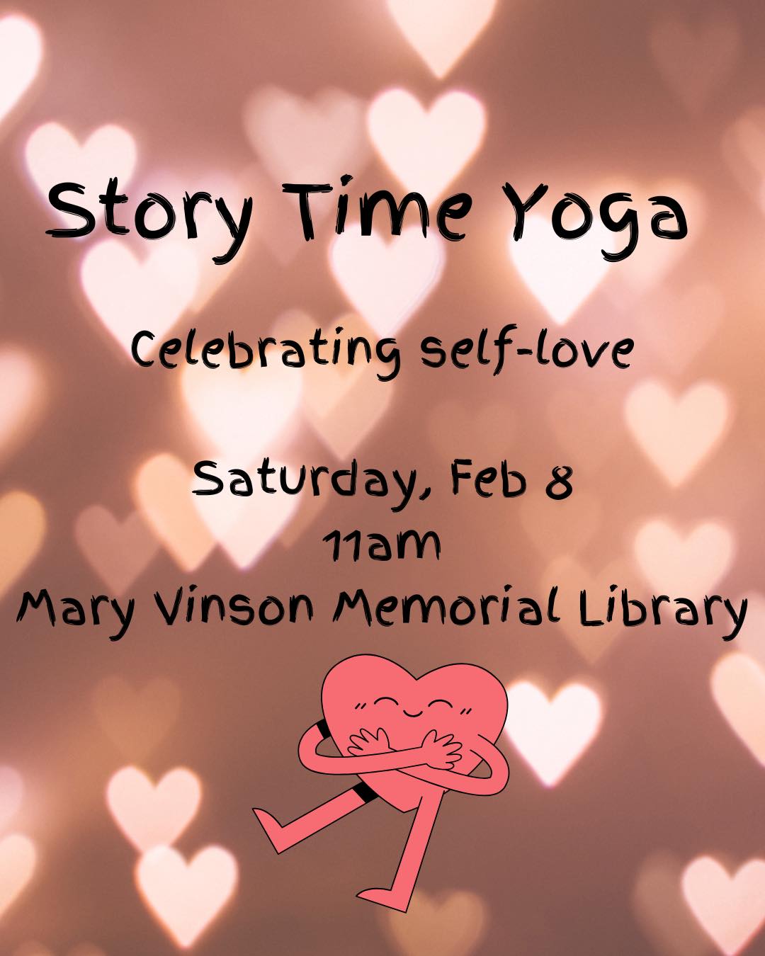 Celebrate YOU, all the things that make you UNIQUE! Story time yoga this Saturday at 11am. Let your little one wiggle, squirm and hug it out helping them learn and remember that no matter what life throws at us, our self-love will see us through.
#yoga #adventuresinyoga #healthyhabitsstartyoung #childrensyoga #adventureyoga #healthyhabitsstartearly #kidsyoga #storytimeyoga #storytimeyogafun #storytimeyogaforkids #healthybodyhealthymind #healthybody #keepgrowing #yogaadventures #selflove #selfloveisthebestlove
