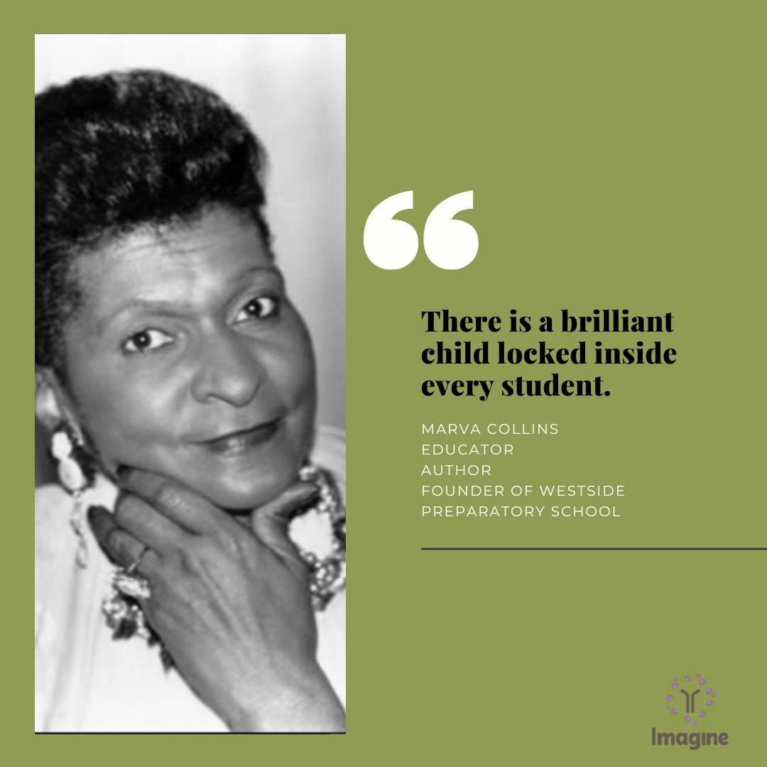 Marva Collins was an author, educator, administrator, and advocate. She opened Westside Preparatory School in the late 1970s. The school remained in operation until 2008.
#imagineetiquette #educators #BHM #marvacollins #blackteachersmatter #studentenrichment #studentdevelopment #blackeducators