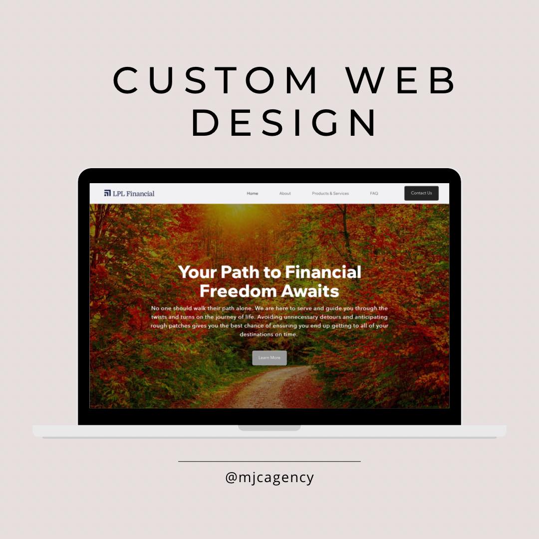 💰Thank you for choosing us to create this #website for your business.
LPL is a #financial services firm that offers annuities, life #insurance, long-term care insurance, mutual funds, ETFs, stocks and bonds. They help clients with retirement planning, financial planning, investment management, estate planning, and risk #management. They look forward to seeing how we can help you work towards your financial goals. Make sure to check them out! 💰
.
.
.
#wix #wixwebsitedesign #webdevelopment #onlinebusiness #ecommerce #webdesign #digitalmarketing #creativewebsite #visitindiana #indiana #financial