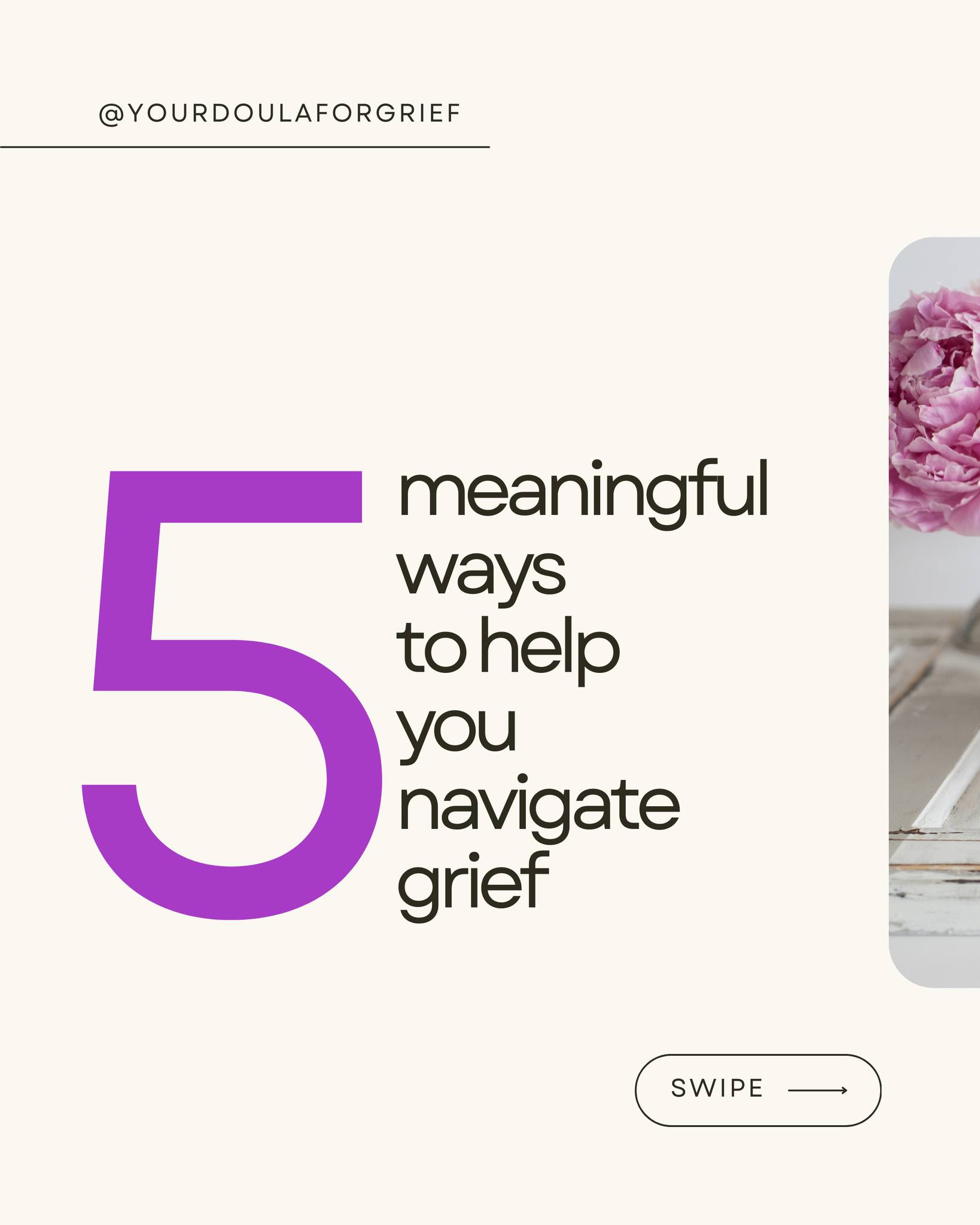 Today, I'm sharing the 5 meaningful ways to help navigate grief—practical steps to support your healing.
Swipe through, save, and share this to someone you love who needs it. 💫
#yourdoulforgrief #griefcoaching #griefcoach #healingthroughgrief #bonniegonzalez #griefjourney #griefsupport #griefhealing