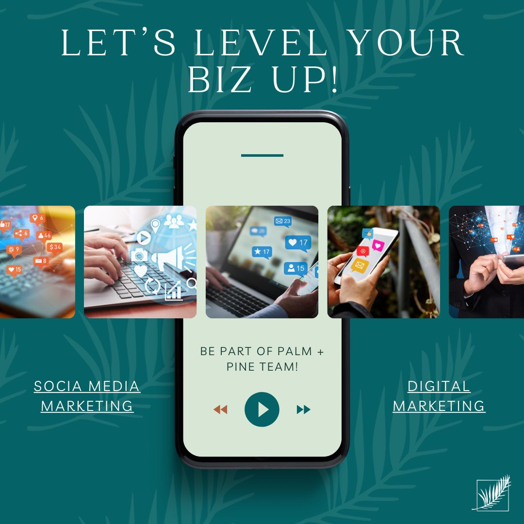 Is your social media presence stuck on "snoozeville"? Feeling like your brand is a lone palm tree on a deserted island? ️
Fear not, We at #PalmandPine are here to be your social media sherpas, guiding you from seed to success! That's right, our two boss babes are experts in all things social and digital, and we're ready to turn your online presence into a tropical paradise bursting with engagement!
Get ready for:
Content that pops like a freshly opened coconut!
Targeted ads sharper than a toucan's beak!
Engagement that flows freely like a piña colada!
So ditch the social media struggle and let's make some waves together! Hit that DM button and let's chat about taking your biz to the next level!
#palmandpine #socialmediamarketing #digitalmarketing #growyourbusiness