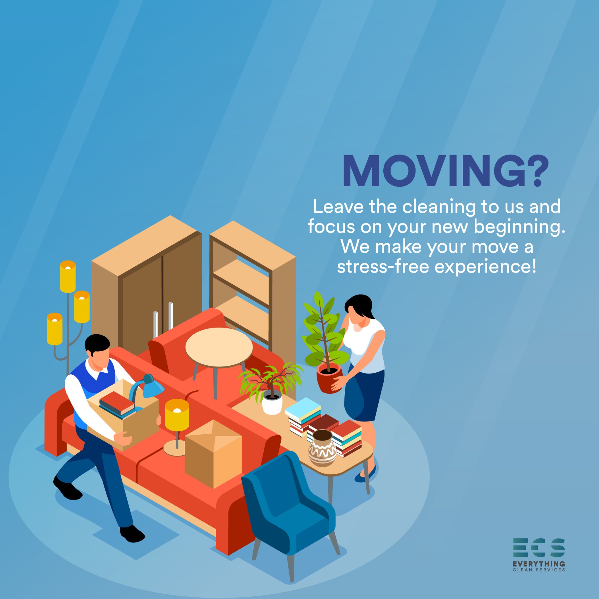 Transform your new home into a spotless space from day one. 🏡✨ Count on us for a hassle-free cleaning! 💪 #MovingCleaning #ImpeccableHome