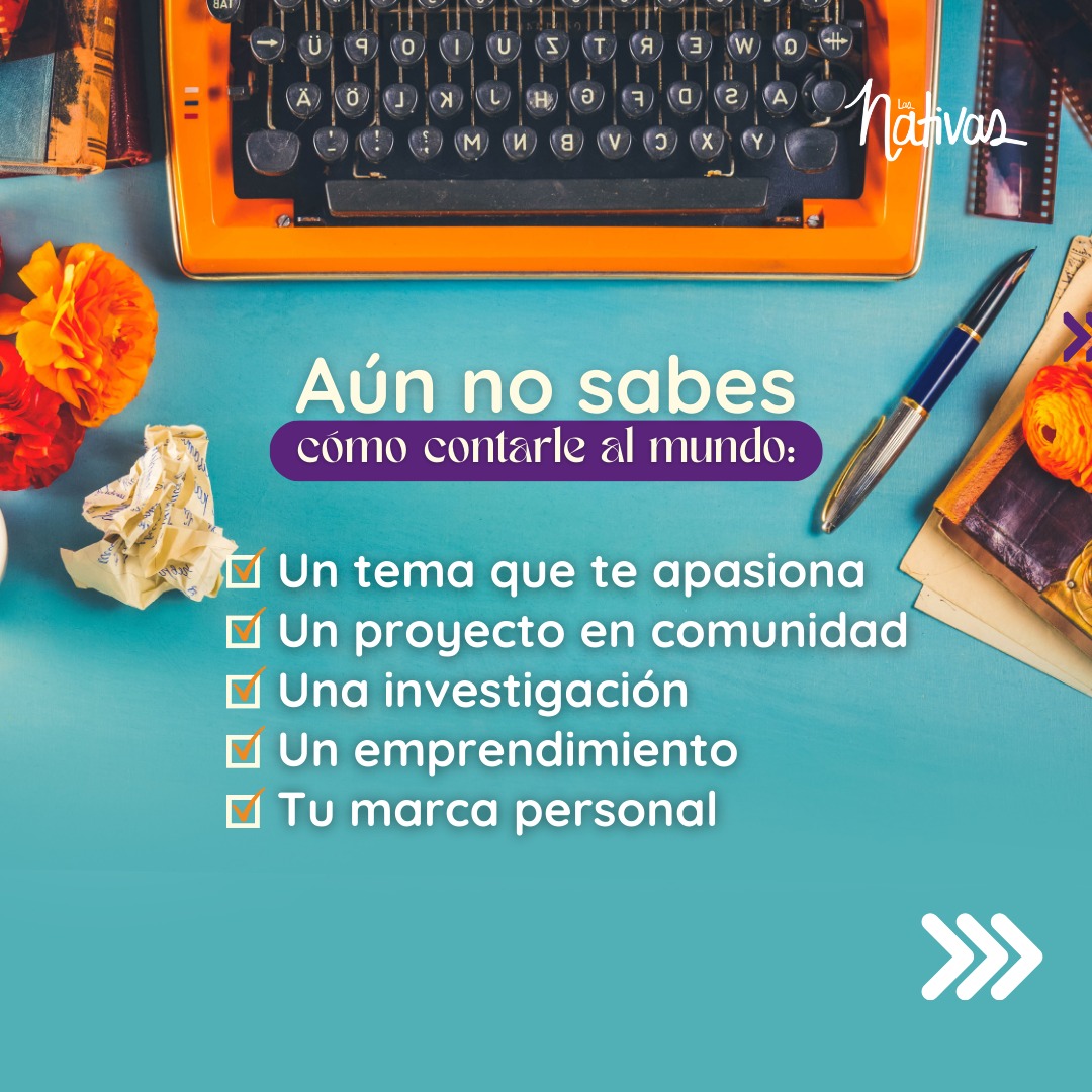 ¿Tienes un tema que te apasiona, un proyecto en comunidad, una investigación, un emprendimiento o tu marca personal, y aún no sabes cómo contárselo al mundo?
Inscríbete al taller de escritura creativa HABITAR LA PALABRA📒✏️ Una invitación a vivir las diversas técnicas, estilos literarios para crear un texto base que te permita contar tu proyecto desde un estilo propio.
Te esperamos para escribir esa historia que no te has animado a contar. ✍🏻
Más info en el LINK EN BIO
.
.
.
#creadordecontenidos #storytelling #Tallervirtual #contarhistorias #EscrituraCreativa