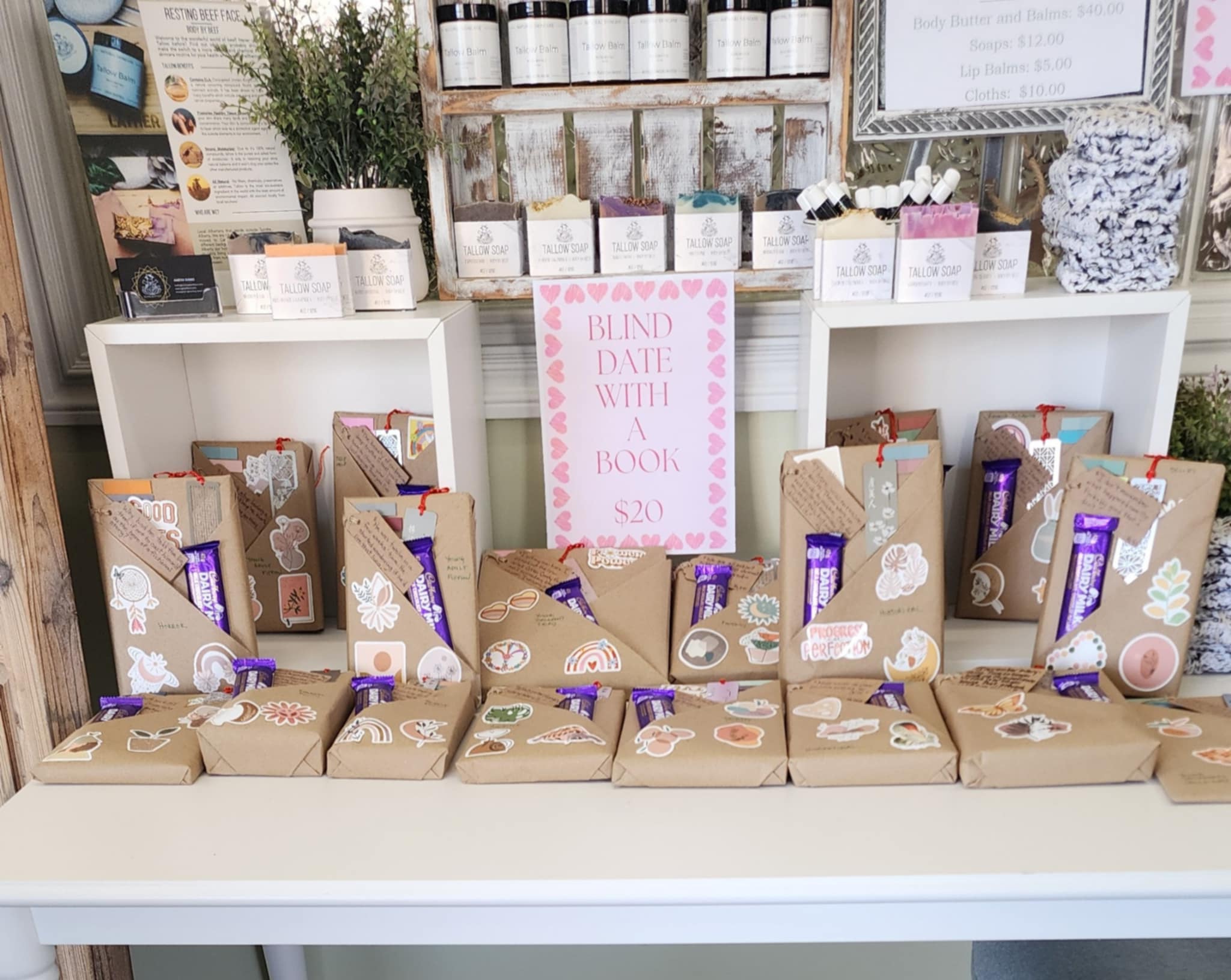 💌📚 Blind Date with a Book – The Perfect Valentine’s Gift! 📚💌
Love is in the air… and so is the mystery of your next great read! 🌹✨
This Valentine’s Day, treat yourself or a loved one to a “Blind Date with a Book” for only $20! Each book is wrapped and comes with a hint about the story inside. No judging a book by its cover – just pure adventure and surprise! 🕵️♀️📖
🎁 What’s included:
💕 A hand-picked book to sweep you off your feet
💕 A couple little Valentine’s surprises
💕 The thrill of discovering a story that’s meant to be
Whether you’re celebrating romance, friendship, or self-love, this is the perfect way to share the joy of reading this Valentine’s season! ❤️
📍 Available now at Blended Solutions Bookstore! Stop by and grab your blind date today – or pick one up as a thoughtful, unique gift for someone special.
Tag your bookish Valentine and let the love of stories spread! 🌸
#ValentinesDayGifts #BlindDateWithABook #LoveAndLiterature #BlendedSolutionsBookstore #bookstoresundre #shoplocal