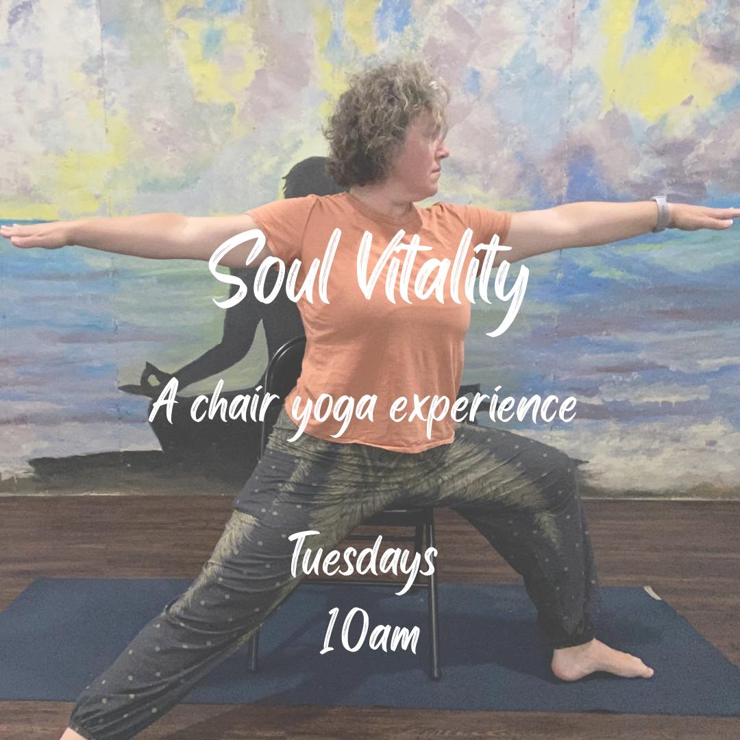 Practicing yoga from a chair offers all the same benefits as practicing from a mat with added support and accessibility provided by the chair. Enhance mental focus, physical strength and balance, access a practice that is available to you under nearly all circumstances including the office and during travel. Join us Tuesdays at10am. Come home to yourself right where you are! Register in advance.
#healthybodyhealthymind #healthy #moveyourbodyeveryday #healthybodyandmind #changeyourmindchangeyourlife #healthybody #takeadeepbreath #healthybodyhealthymindhealthysoul #healthybodyhappymind #moveyourbody #justbreathe #changeyourlife #changeyourlifetoday