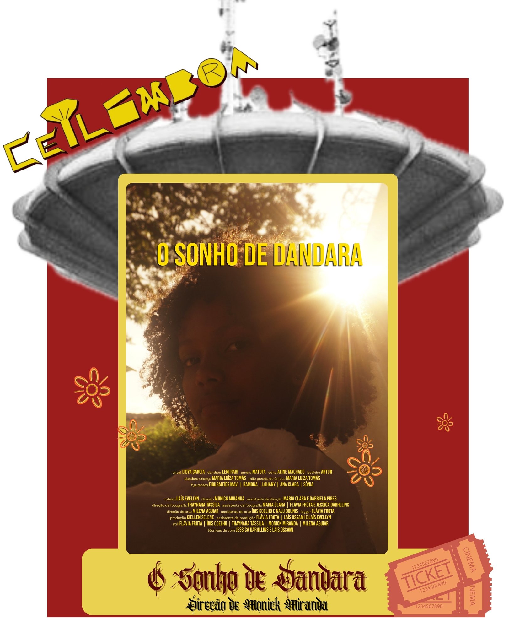 Dandara é uma mulher negra de 55 anos que não reconhece sua negritude. Ela trabalha como doméstica para uma família de pessoas brancas desde seus 17 anos. Certa noite, a mulher sonha que está em casa com sua família, apenas mulheres negras em um almoço. Ao acordar do sonho Dandara decide se reencontrar com sua filha, que não vê a alguns anos.
Escrito por LAÍS EVELYN (@eve__1lyn) e dirigido por MONICK MIRANDA (@eu_min_nick), O Sonho de Dandara é uma história única sobre como o afeto atravessa o corpo uma mulher negra.
Venha conferir esse filme no dia 18/03 à partir das 18h!