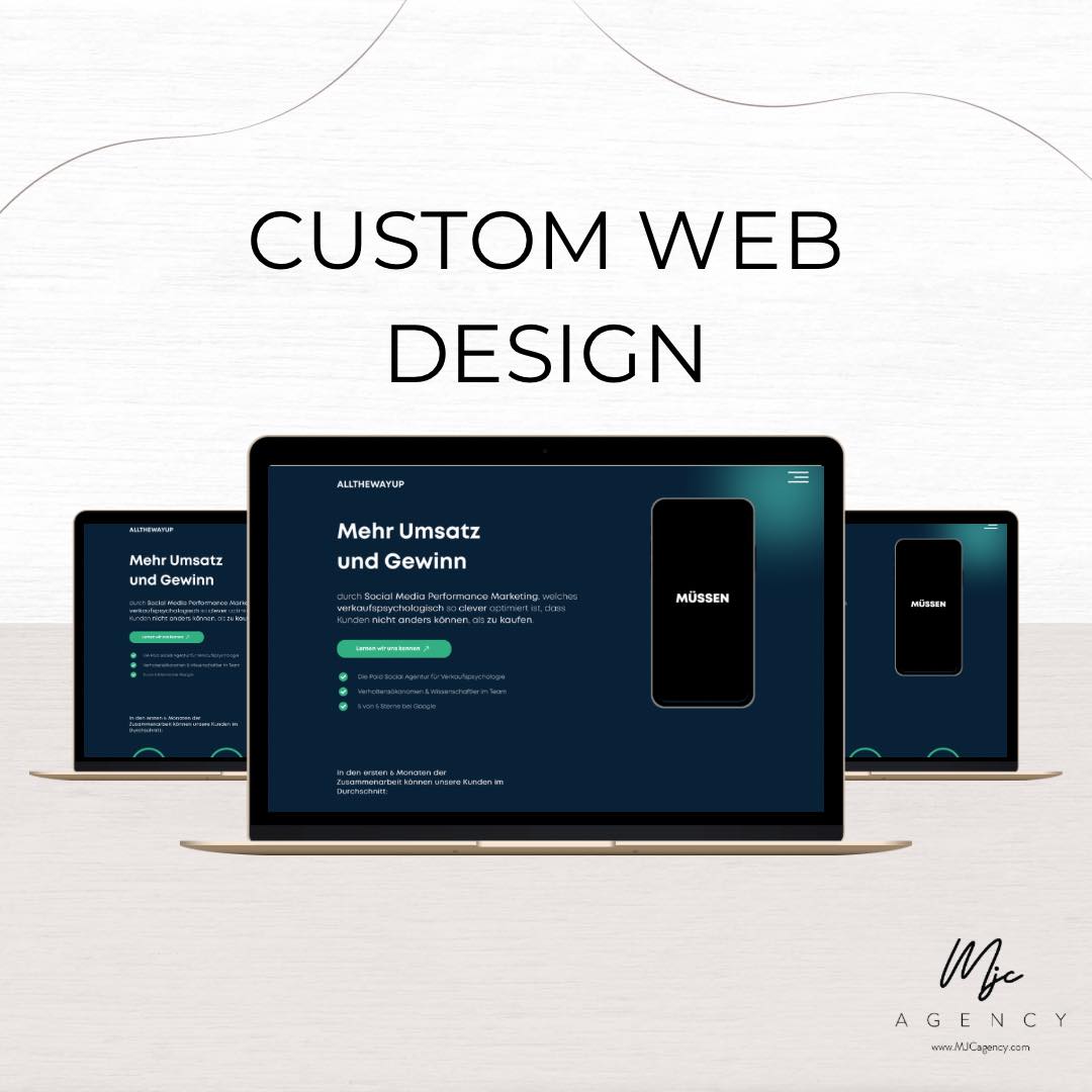 📉Make sure to check out this #custom Wix Studio #website that the team at MJC Agency completed for @allthewayup.ch. All the Way Up isn’t your average social media marketing company; they’ve taken it to a whole new level. They’ve developed a #framework with experts in #neuromarketing, sales psychology, and behavioral economics, allowing them to identify exactly what potential customers want to see and hear, so you can take your #business even higher. Check them out today! https://www.allthewayup.ch📉
.
.
#wixwebsitedesign #wixstudioplatfrom #studioplatform #socialmedia #marketingstrategy #webdesign #webdesigninfo #visualdesign #managewix #socialmediamarketing