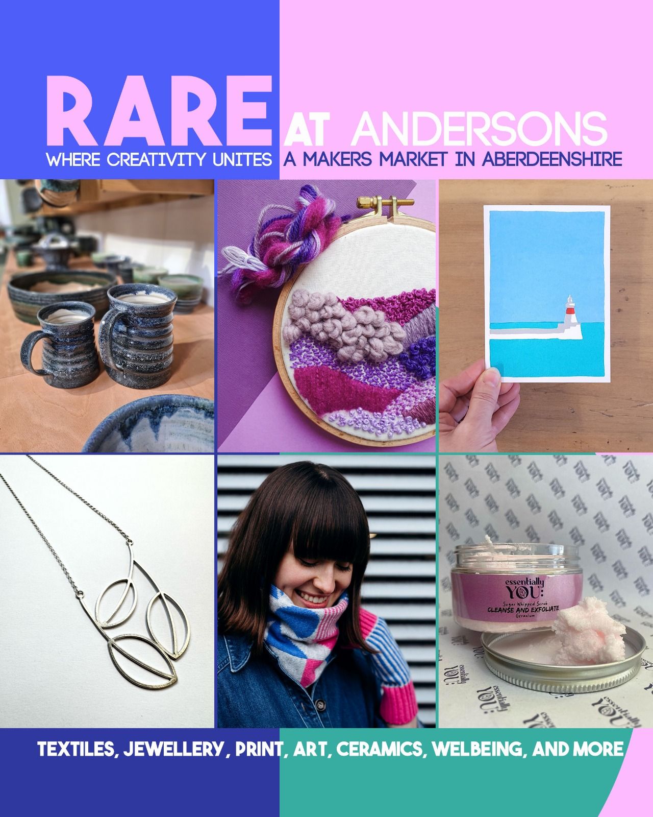 One week to go until I have a stall at RARE at Andersons - Spring Event with all my Candy Coated Accessories. I hope some of you can join us and support local 😊
Please follow our page @rare.makersmarket
When - 22nd March, 10am - 4pm
Where - @andersonsatno8, 8-10 Gallowhill Road, Fraserburgh
Who - Six wonderful Aberdeenshire makers in one fab specialist store!
#raremakersmarket #makersmarket #shoplocal #supportsmallbusiness #fraserburgh #aberdeenshire #explore #creativessupportingcreatives #shopscotmakers #shopsmall #spring #mothersday #perfectgift
