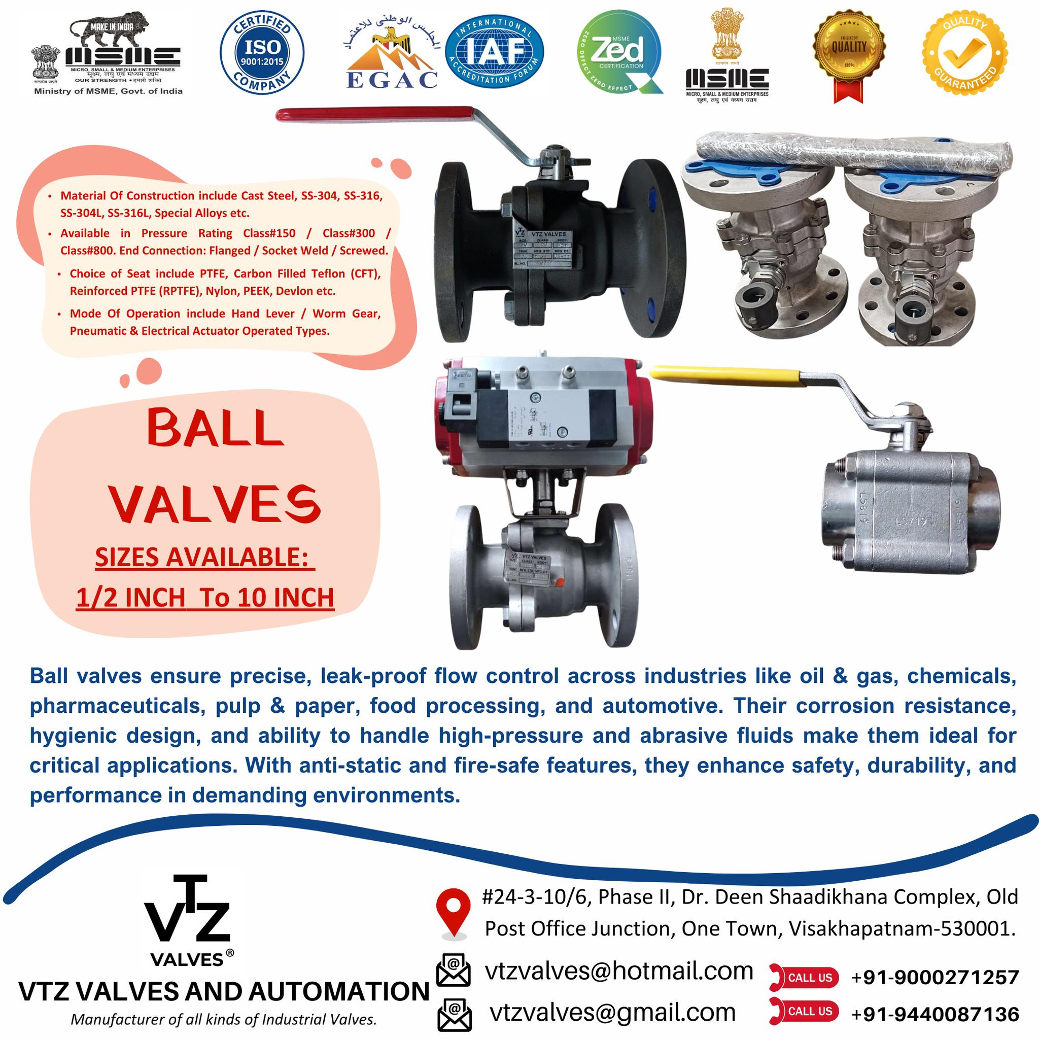Precision, durability, and safety in every turn! ⚙️ VTZ Ball Valves ensure leak-proof flow control across industries like oil & gas, chemicals, pharmaceuticals, food processing, and more. With fire-safe & anti-static designs, they’re built for the toughest conditions! 🔥💧 Now accepting orders! 📦✅ #VTZValves #FlowControl #IndustrialSolutions #ordernow #industry #ballvalveactuator #ballvalves #ballvalvesmanufacturer #pharmaceuticalindustry #oilandgasindustry #sugarindustries #pulpandpaperindustry #chemicalindustry