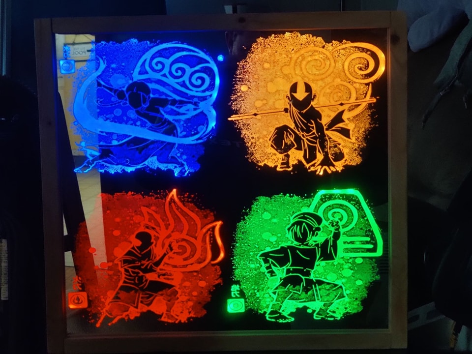 We had some fun testing out engraving mirrors! Love the way they turn out when you put some lights behind them!