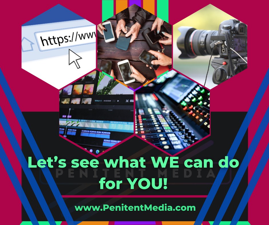 Looking to take your brand to the next level? 🚀
At Penitent Media, we offer everything from video production and post-production editing to social media management and website design — all crafted to make your business shine! ✨
Curious about how we can help elevate your brand? Check out our full list of services and see what we can create together! 🎥💻🎙️
👉 Explore now: https://www.penitentmedia.com
#PenitentMedia #BusinessGrowth #ContentCreation #VideoMarketing #ShineASpotlight
