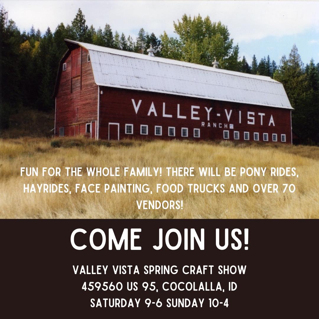 Stop by and stock up on all your favorite products this weekend at the Valley Vista Spring Craft Show! There will be over 70 vendors and a variety of fun activities that the whole family can enjoy! Look for the big red barn on the west side of the highway.
.
.
.
.
.
.
.
#skinhealth #skincare #skincareproducts #freshingredients #clean #crueltyfree #handmade #naturalskincare #natural #artsandcraftsfair #spring